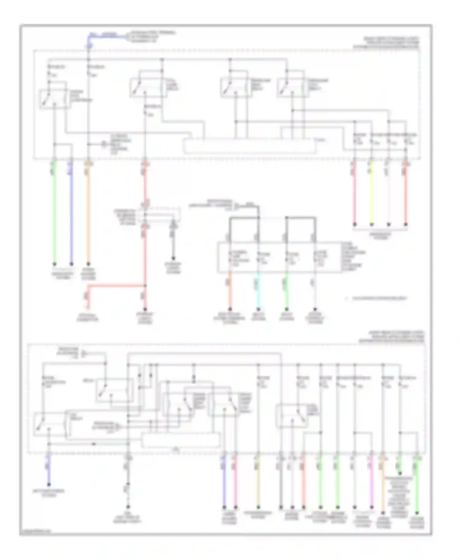 Wiring diagram headlights system for Infiniti M56 IV (2010-2013) (3 of 3)