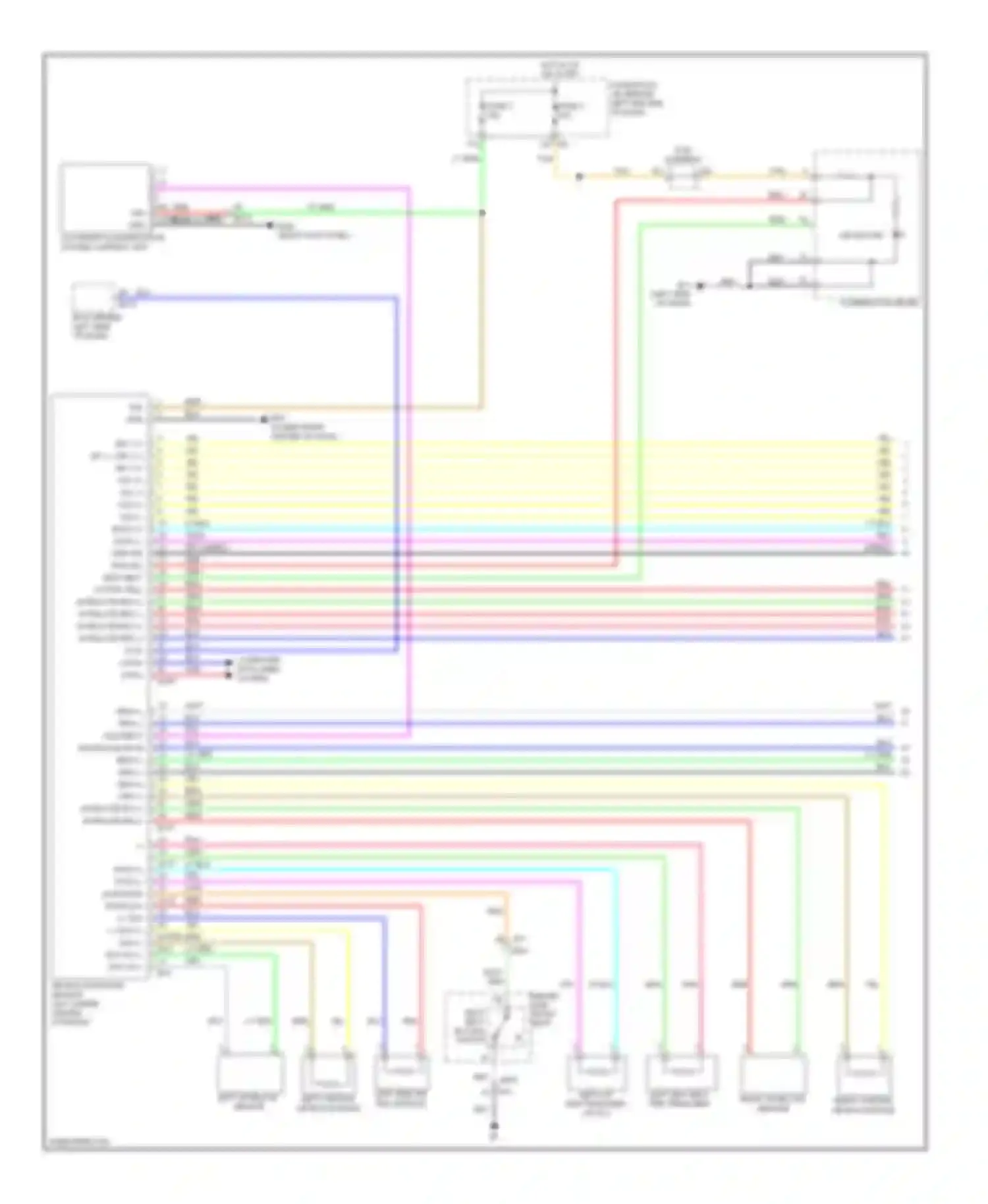 Wiring diagram occupant classification system control unit for Infiniti M56 IV (2010-2013) (1 of 1)
