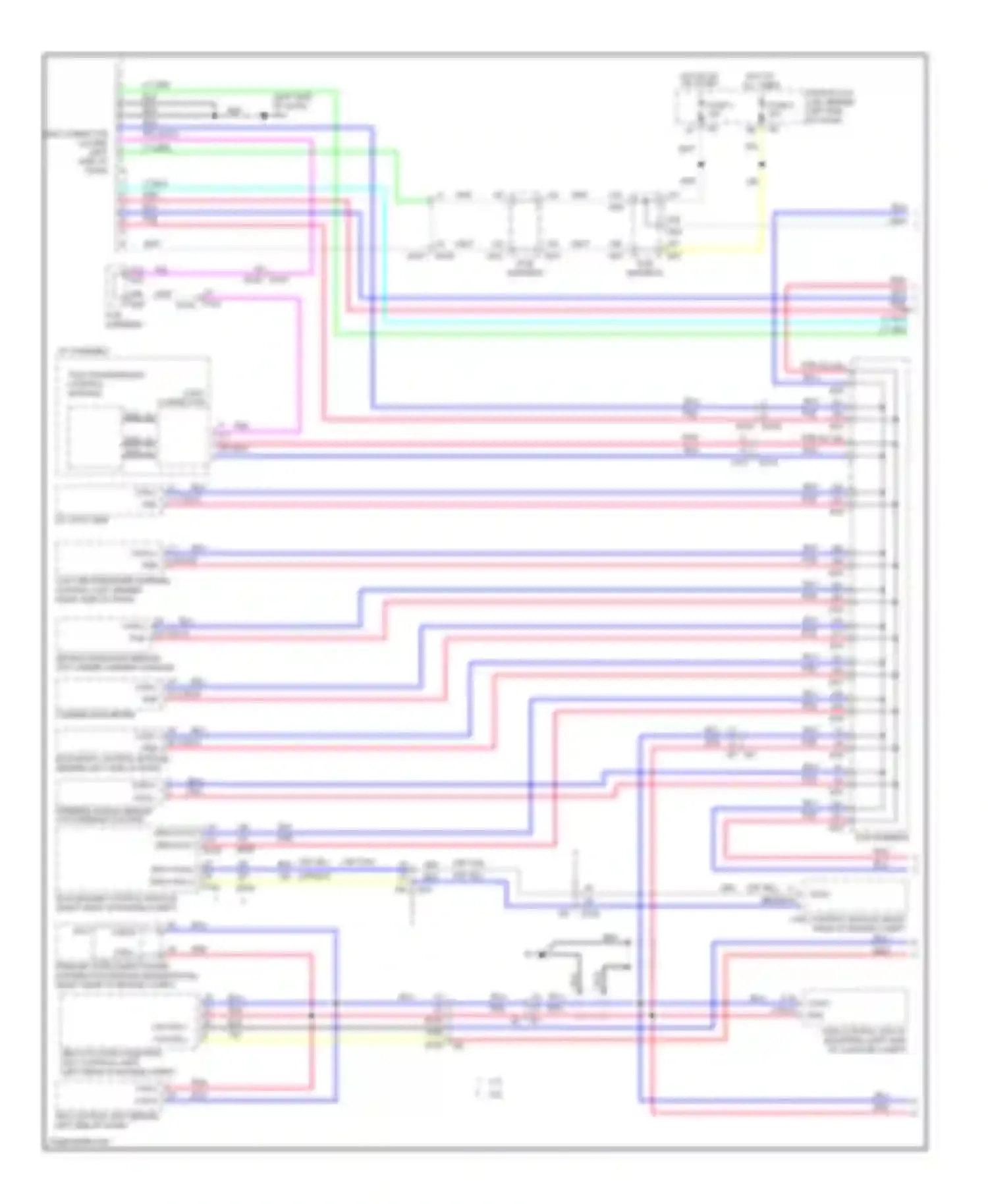 Wiring diagram pcb harness for Infiniti M56 IV (2010-2013) (12 of 72)