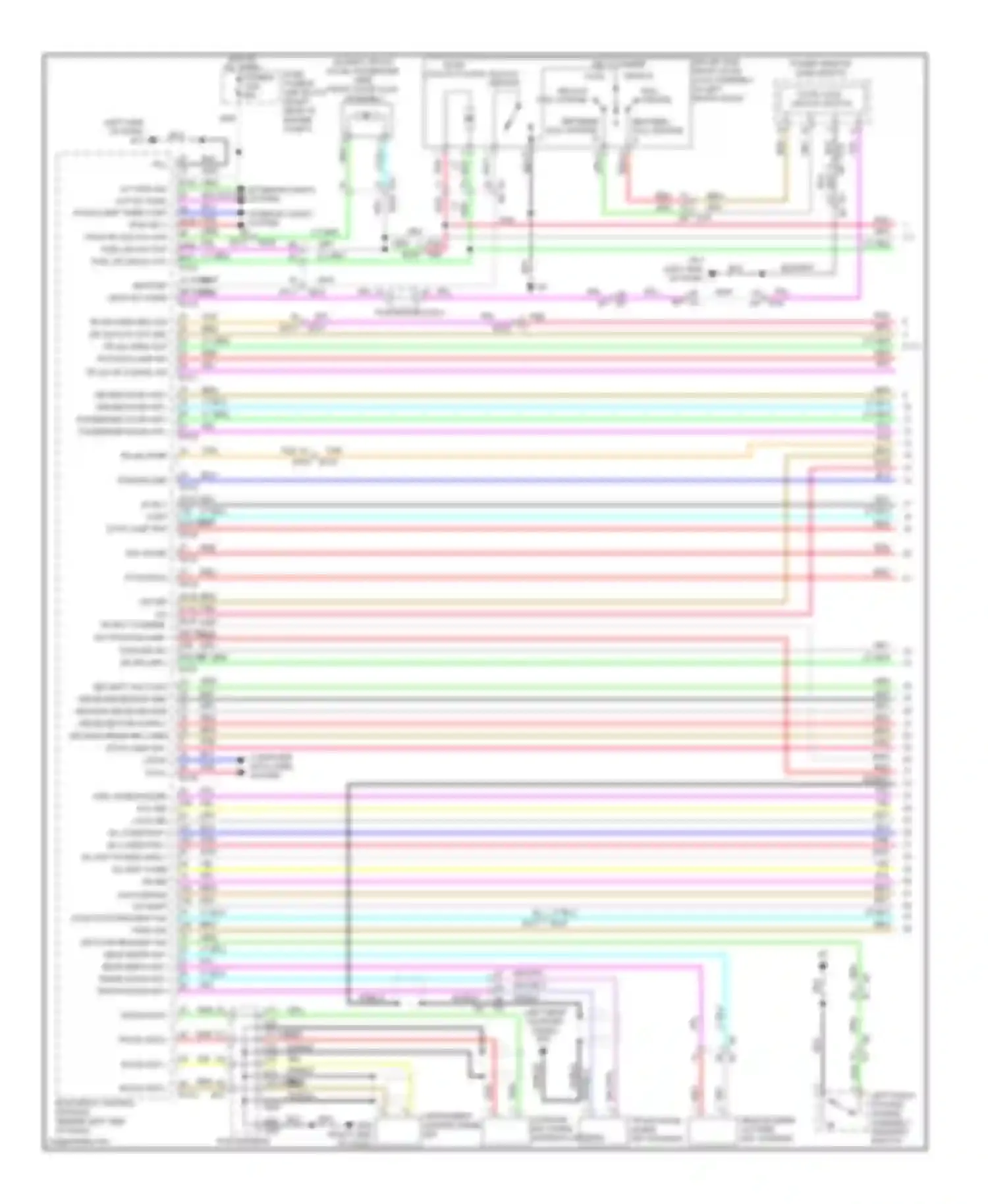 Wiring diagram rear bumper outside key antenna for Infiniti M56 IV (2010-2013) (1 of 2)