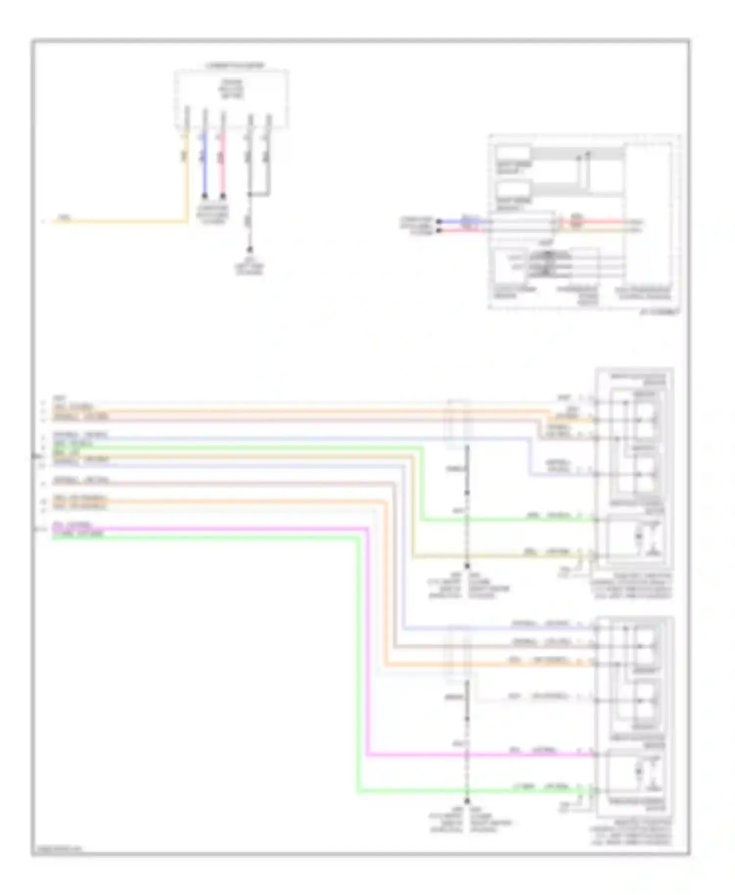 Wiring diagram transmission range for Infiniti M56 IV (2010-2013) (1 of 1)