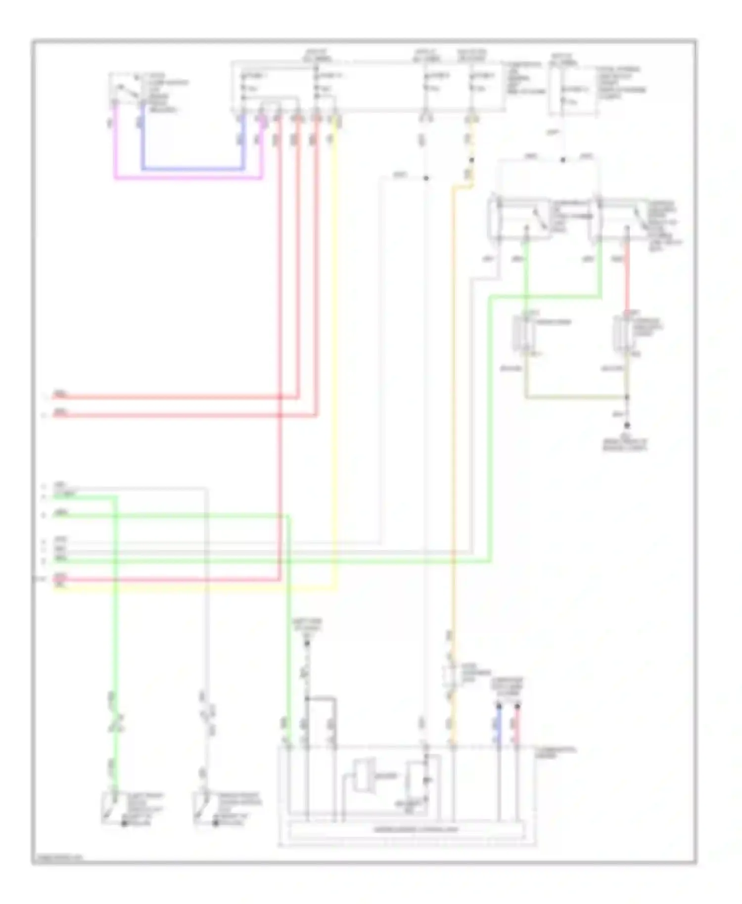 Wiring diagram unified meter control unit for Infiniti M56 IV (2010-2013) (1 of 2)