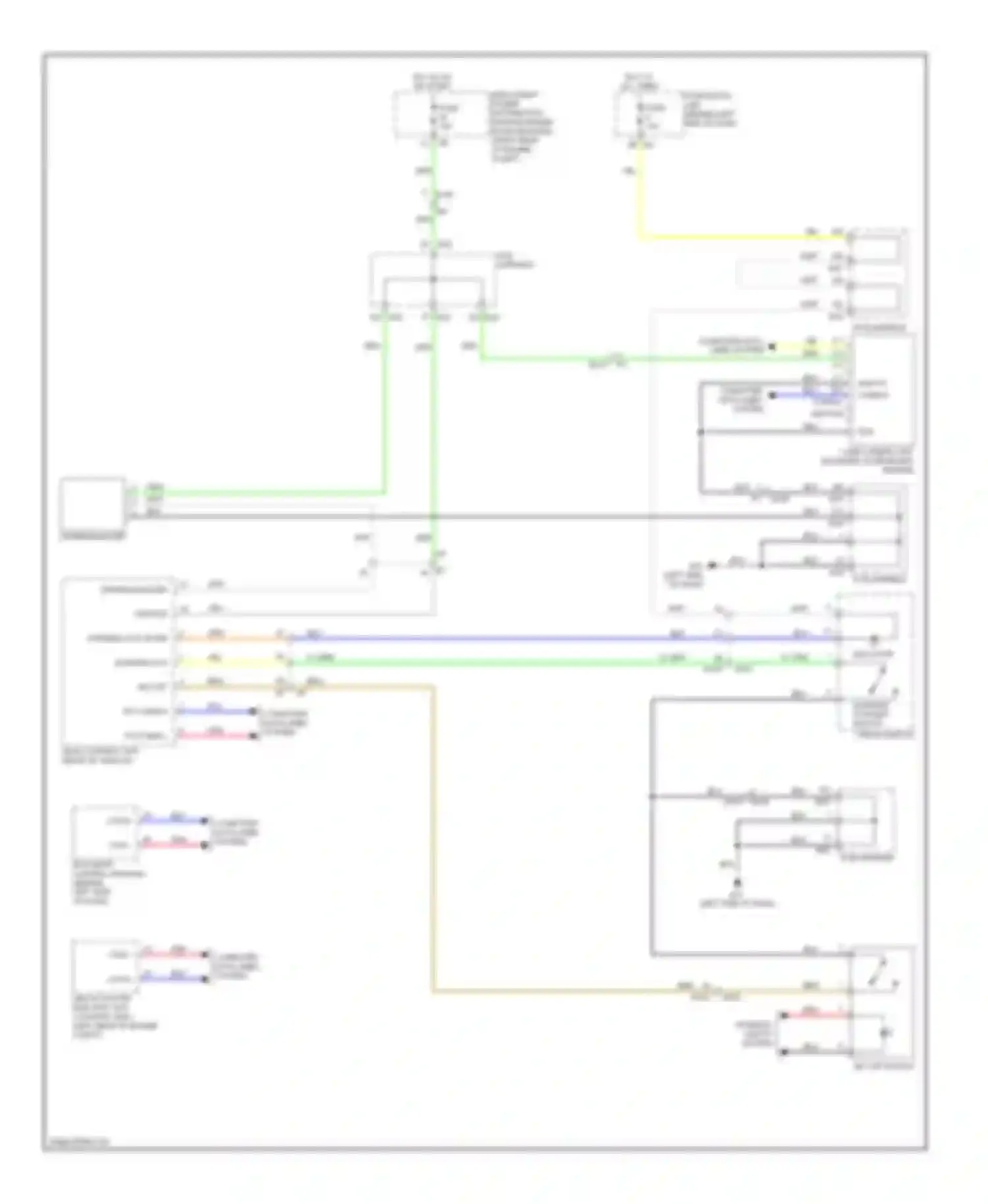 Wiring diagram warning sys sw for Infiniti M56 IV (2010-2013) (1 of 1)