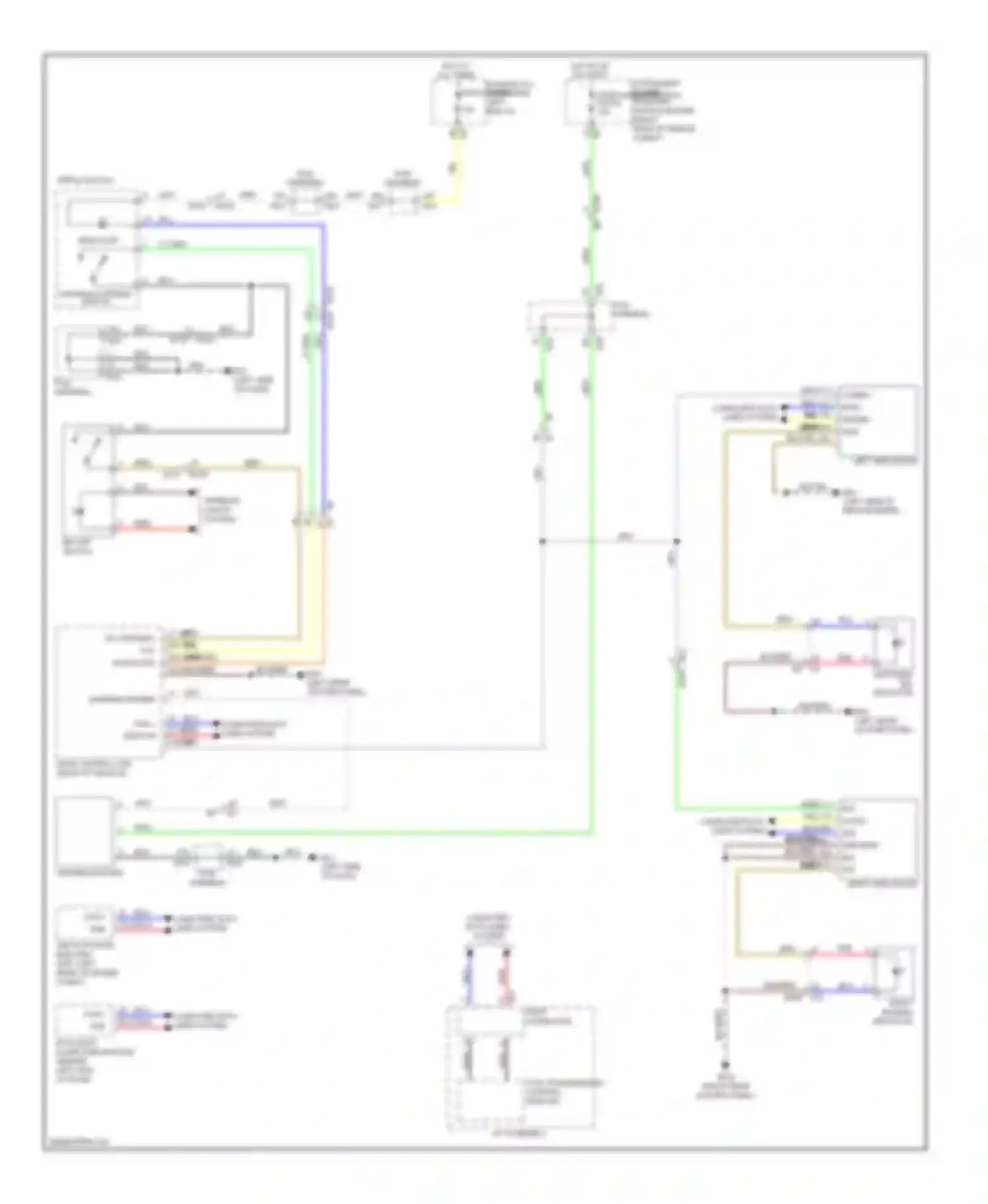 Wiring diagram warning systems switch for Infiniti M56 IV (2010-2013) (1 of 2)