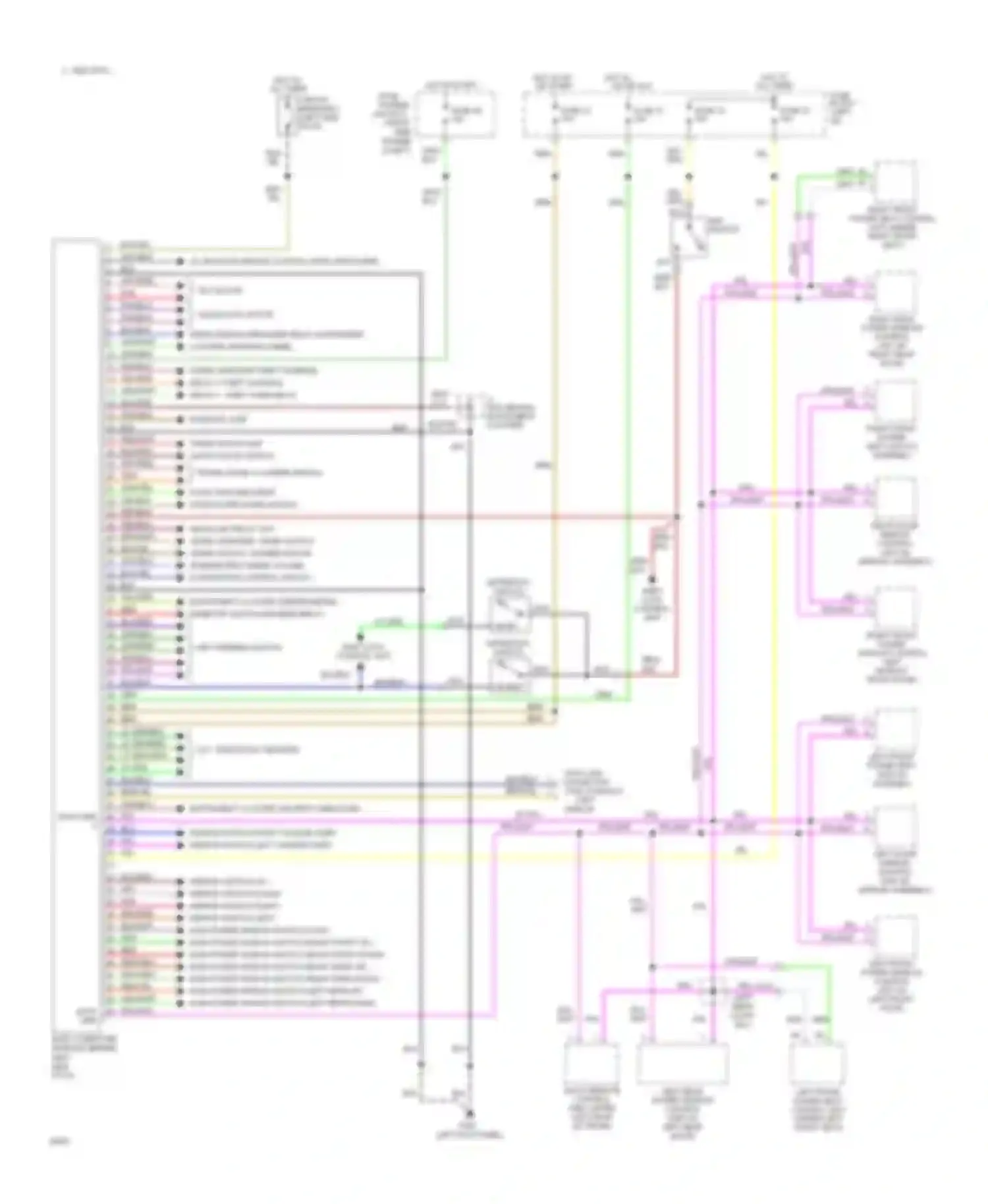 Q45 Infiniti I (1989-1996): Body computer module circuit