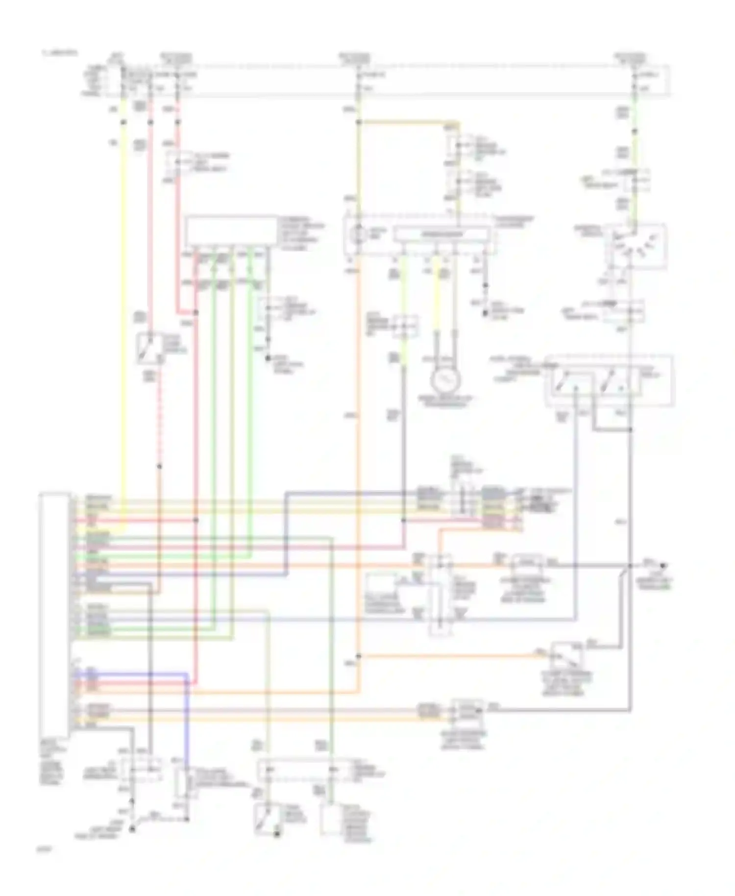 Q45 Infiniti I (1989-1996): Electronic power steering circuit, with hicas system