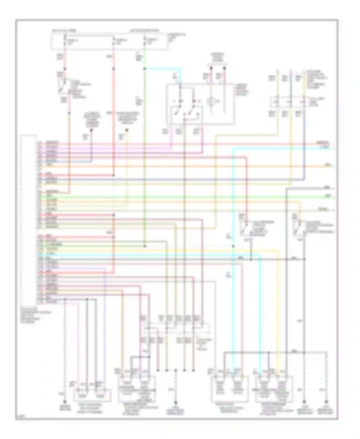 Q45 Infiniti I (1989-1996): Electronic suspension circuit (1 of 2)