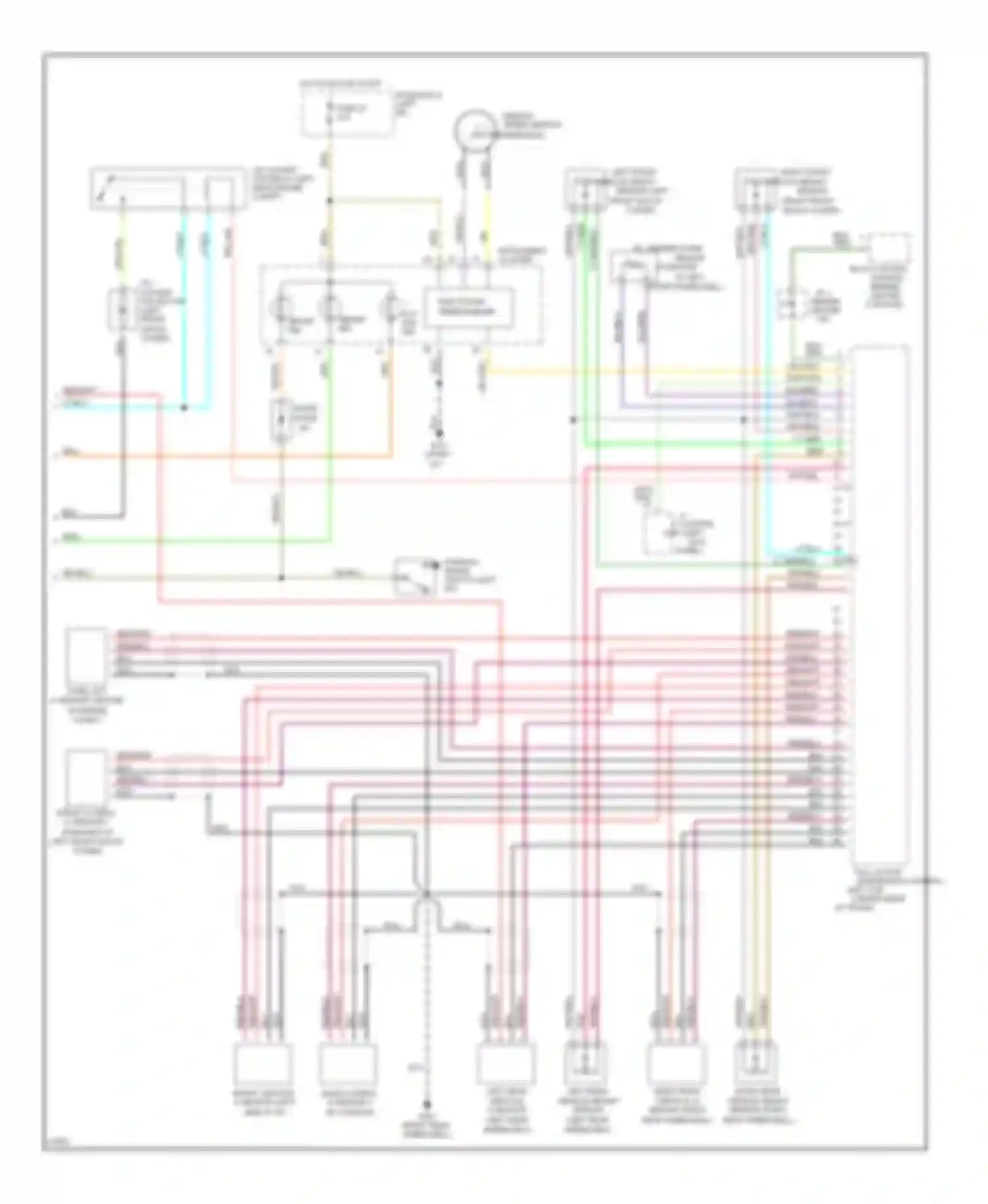 Q45 Infiniti I (1989-1996): Electronic suspension circuit (2 of 2)