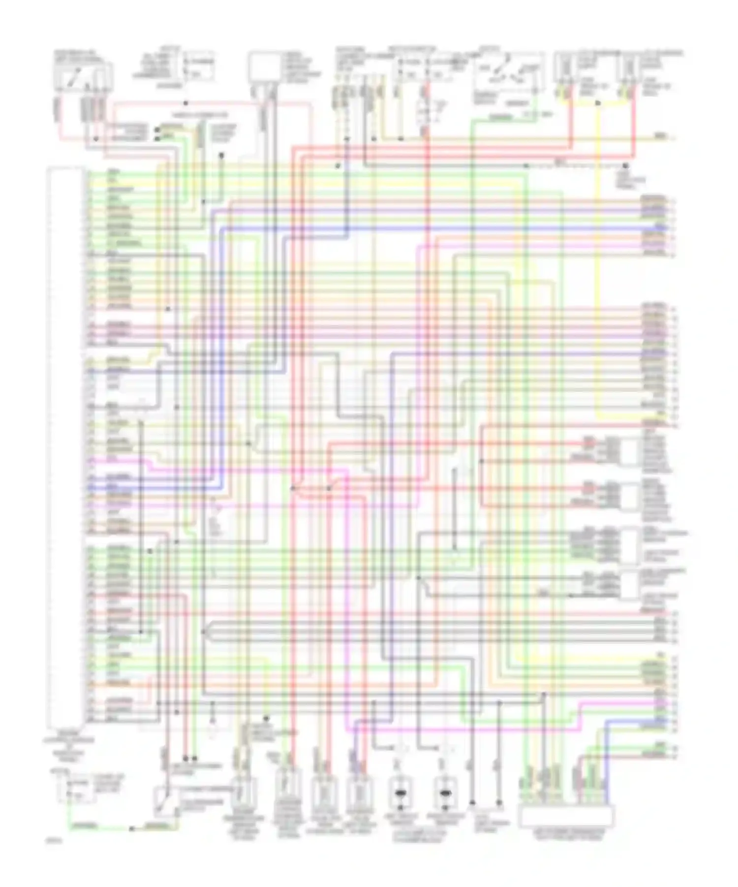 Q45 Infiniti I (1989-1996): Wiring diagram engine performance 4.5ls (1 of 2)