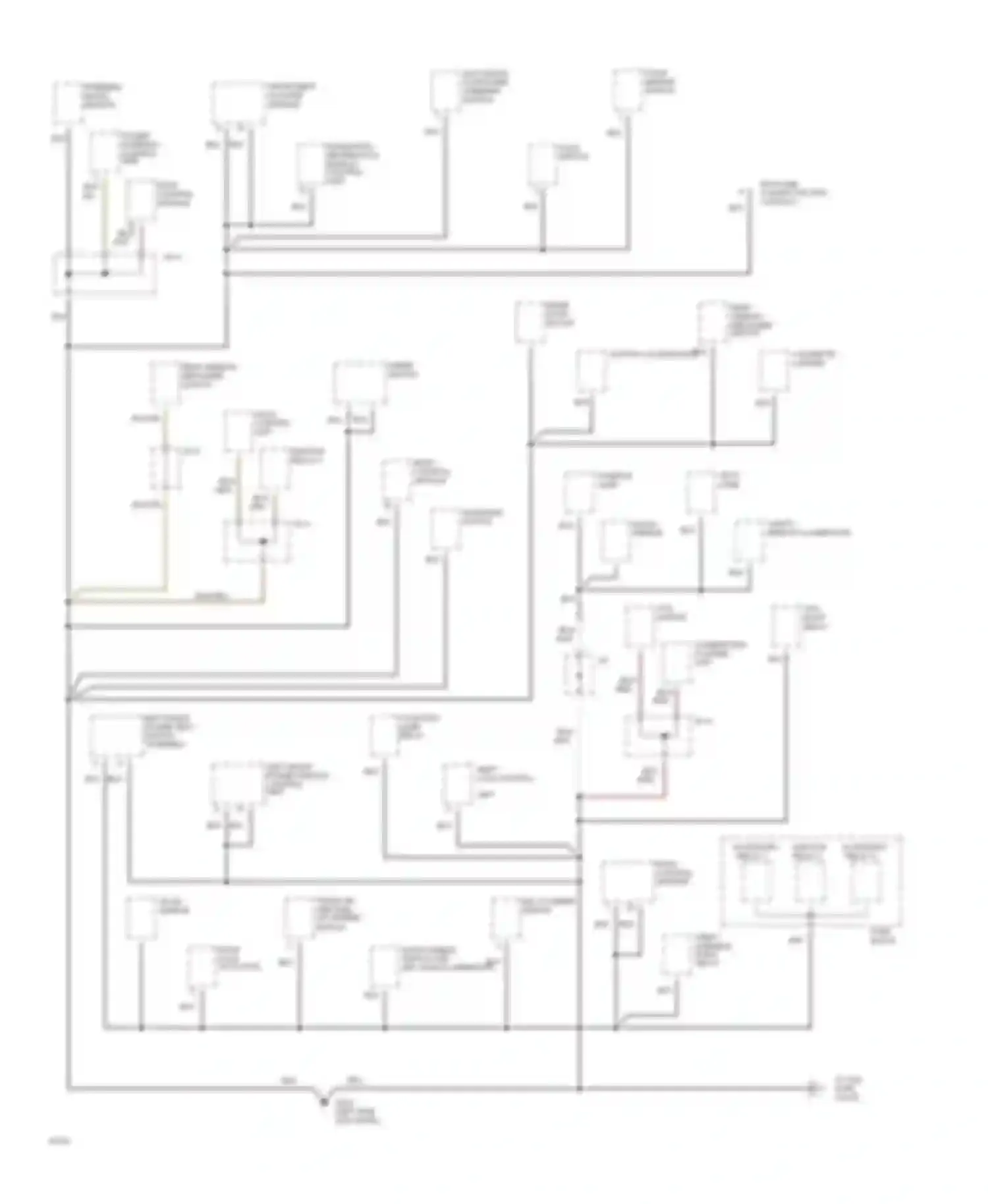 Q45 Infiniti I (1989-1996): Ground distribution circuit (3 of 6)