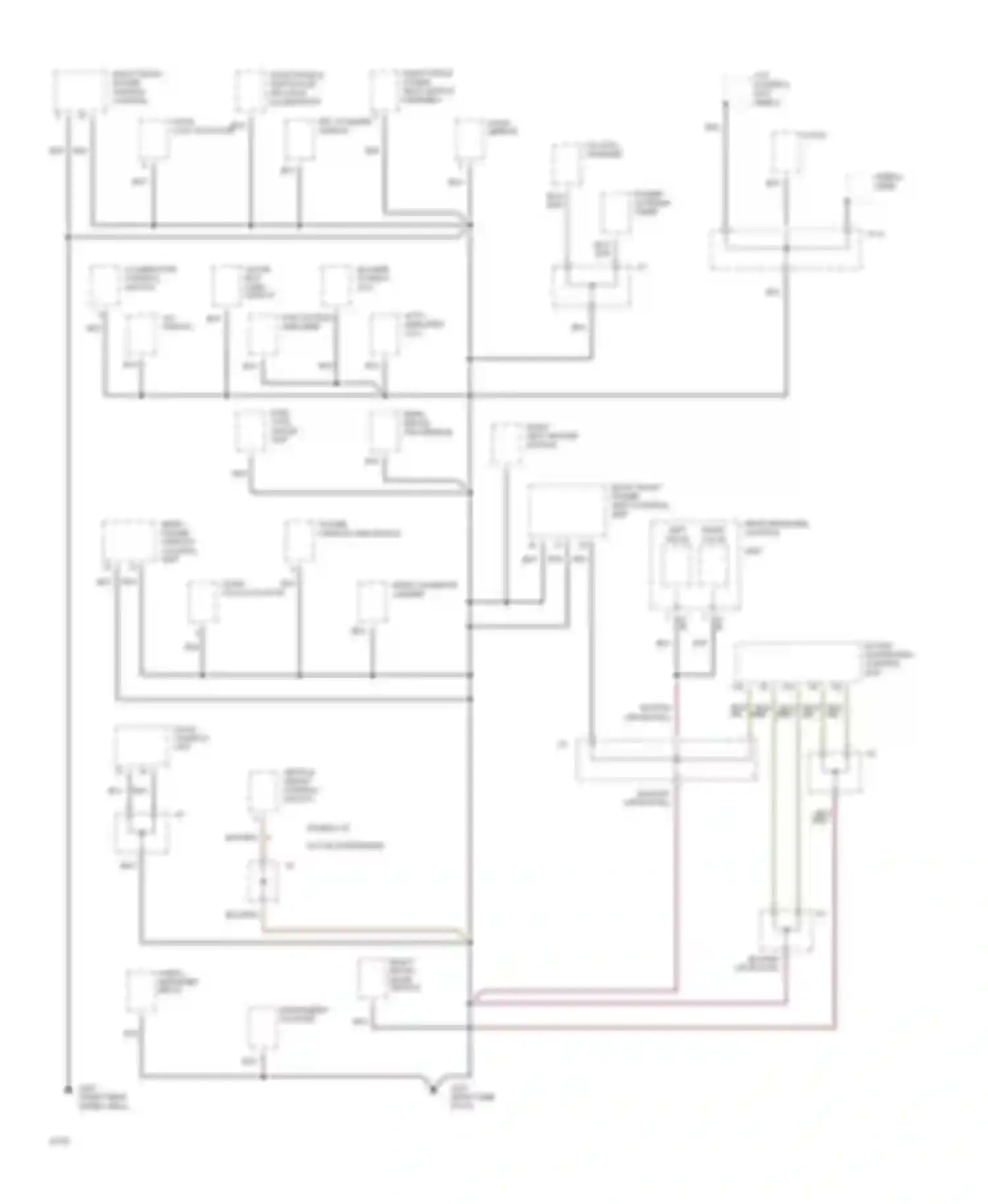 Q45 Infiniti I (1989-1996): Ground distribution circuit (4 of 6)