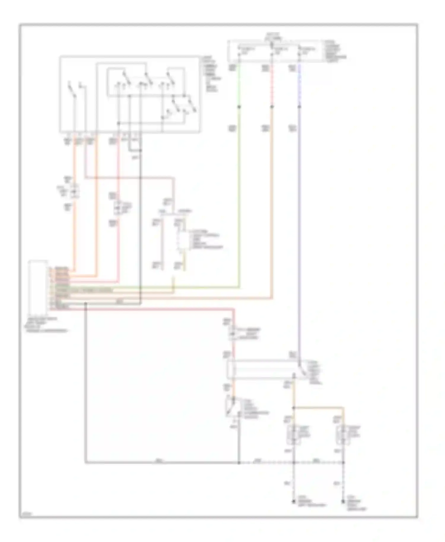 Q45 Infiniti I (1989-1996): Fog lamps circuit