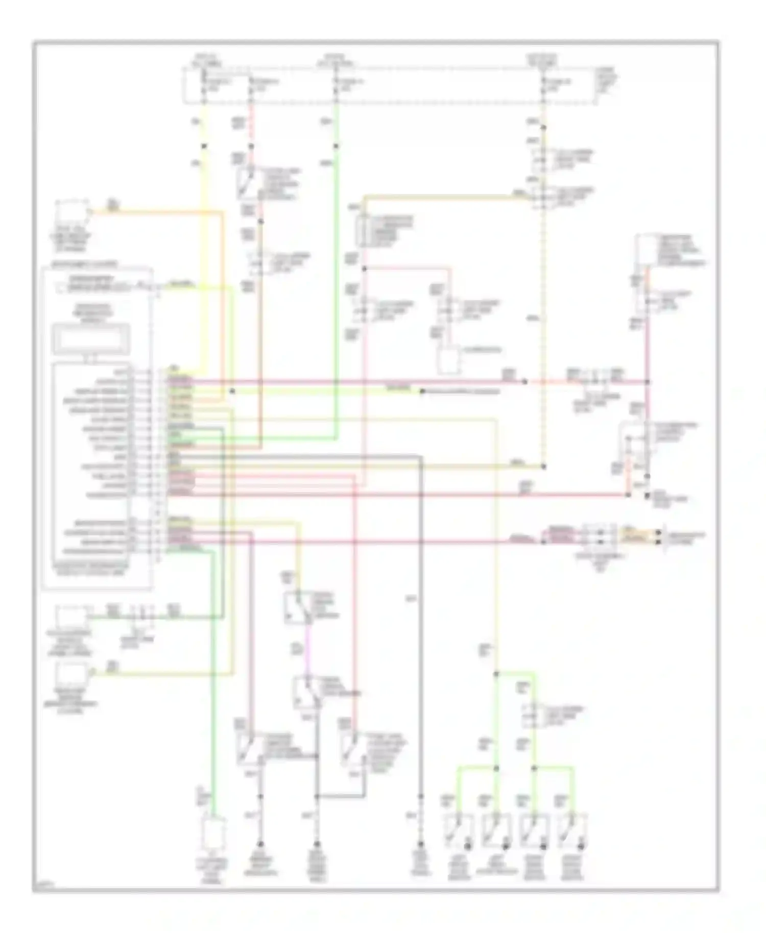 Q45 Infiniti I (1989-1996): Diagnostic display circuit