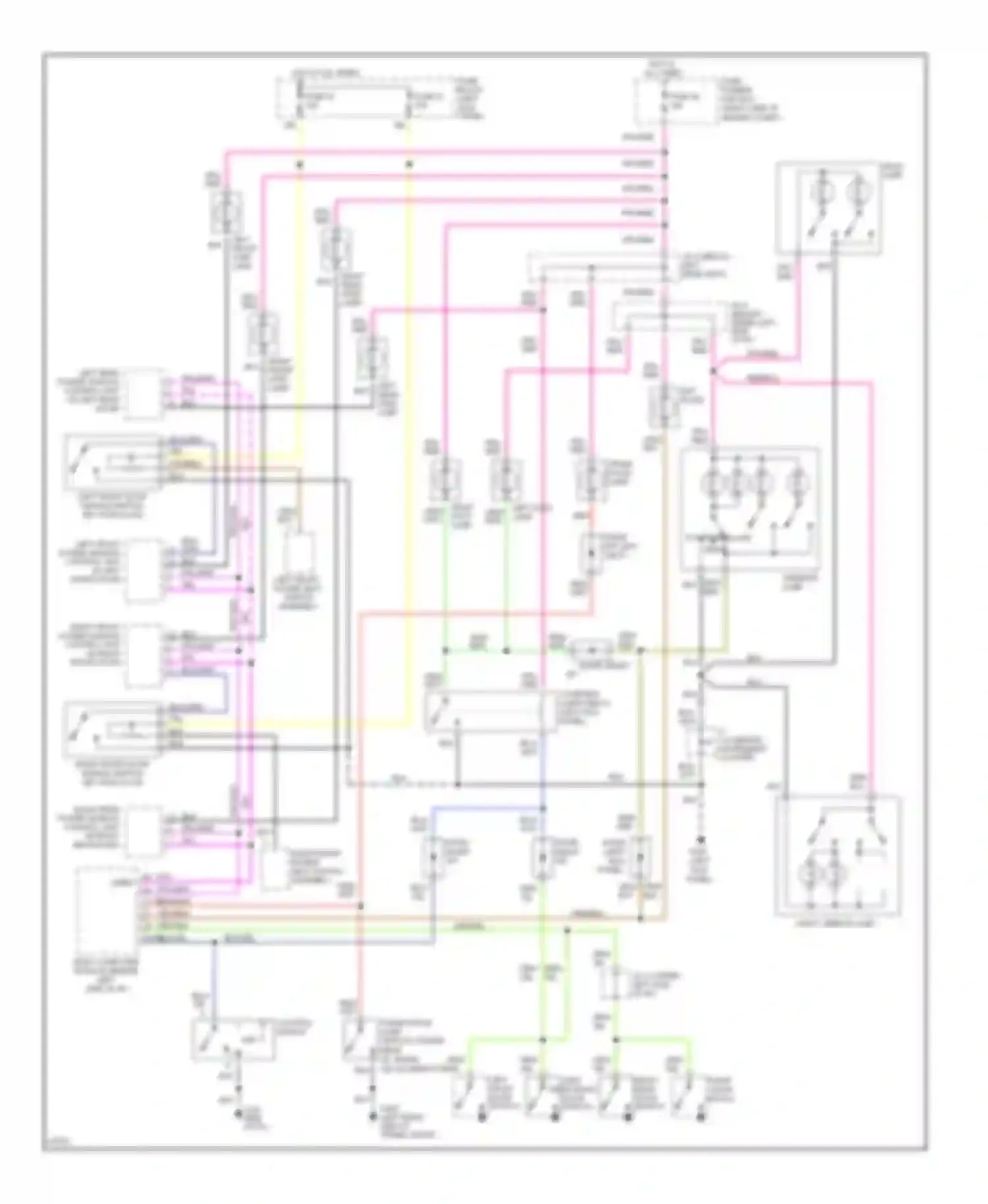 Q45 Infiniti I (1989-1996): Courtesy lamps circuit