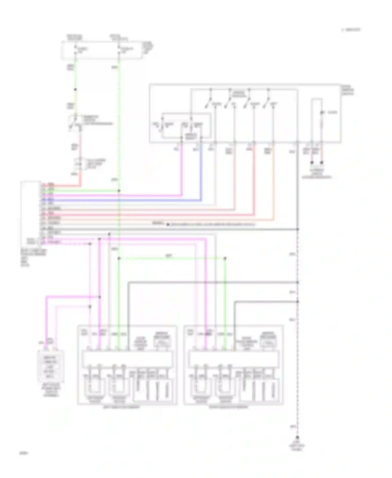 Q45 Infiniti I (1989-1996): Power mirrors circuit