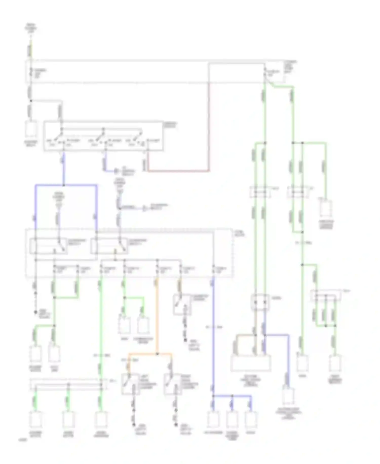 Q45 Infiniti I (1989-1996): Power distribution circuit (2 of 6)