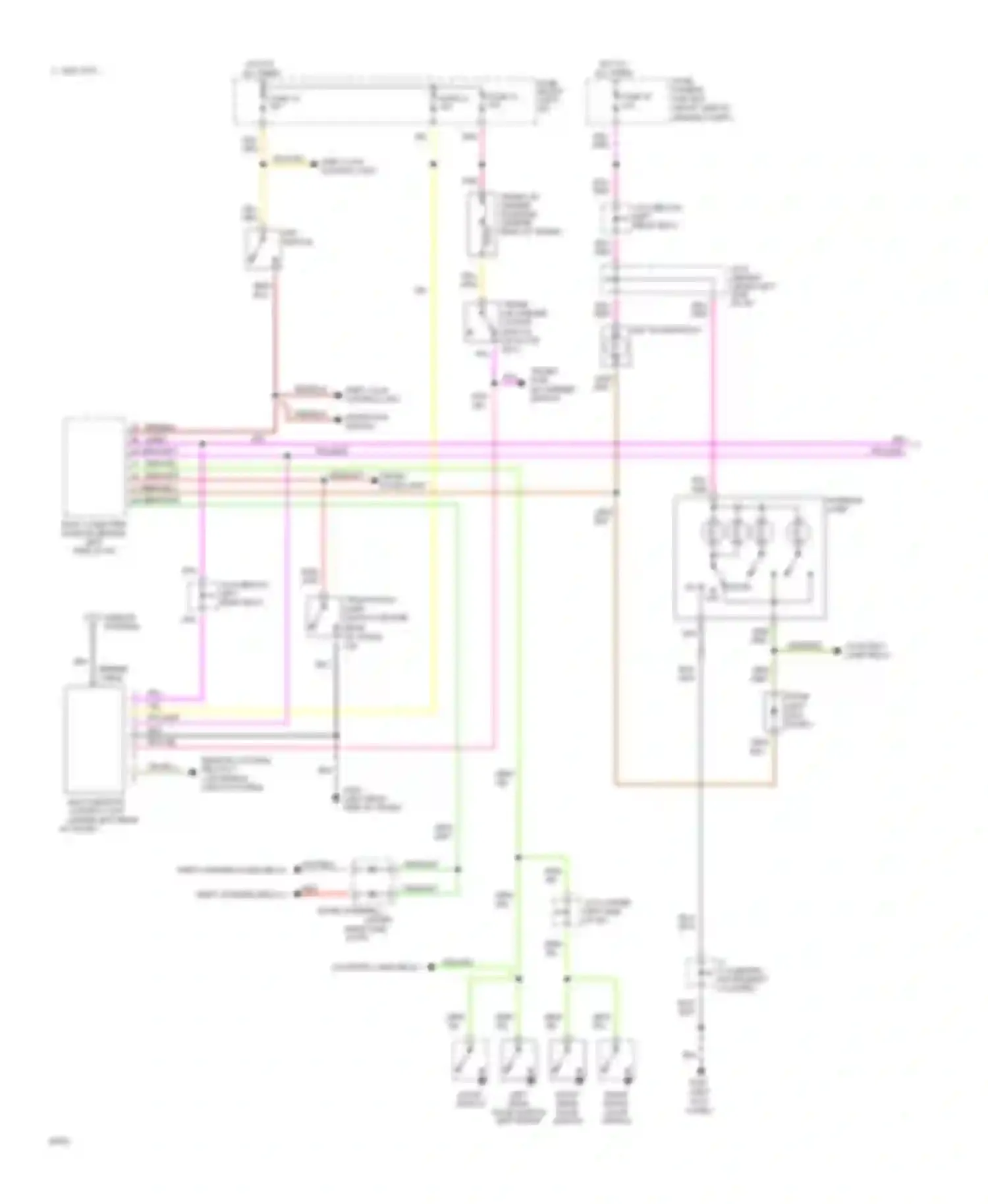 Q45 Infiniti I (1989-1996): Keyless entry circuit (1 of 2)