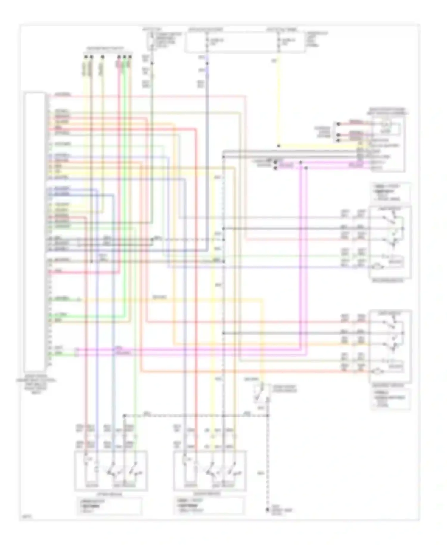 Q45 Infiniti I (1989-1996): Right power seat circuit