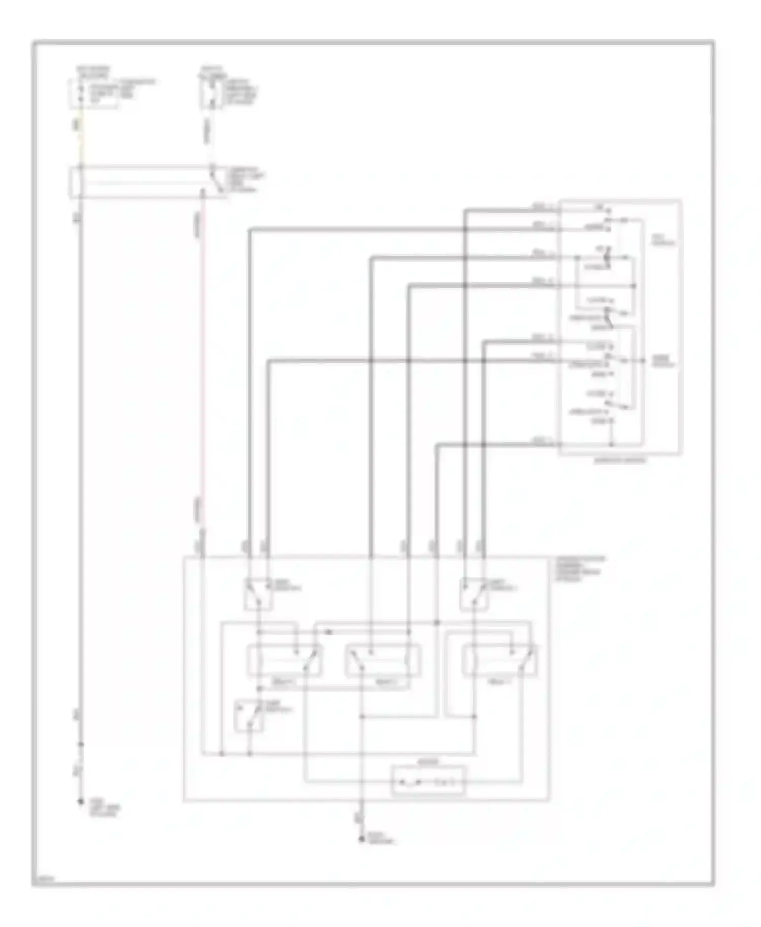 Q45 Infiniti I (1989-1996): Power top/sunroof circuits