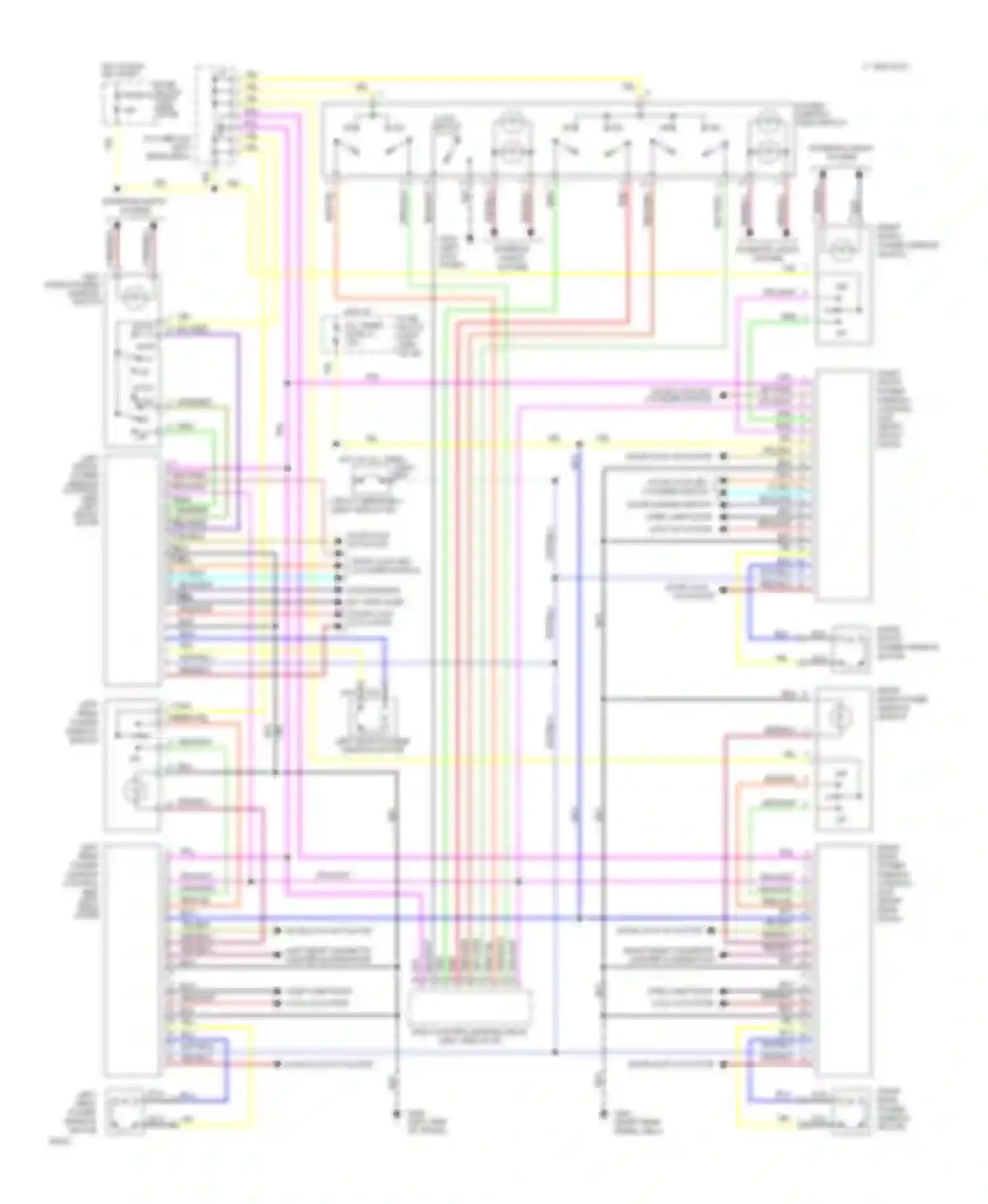 Q45 Infiniti I (1989-1996): Power window circuit