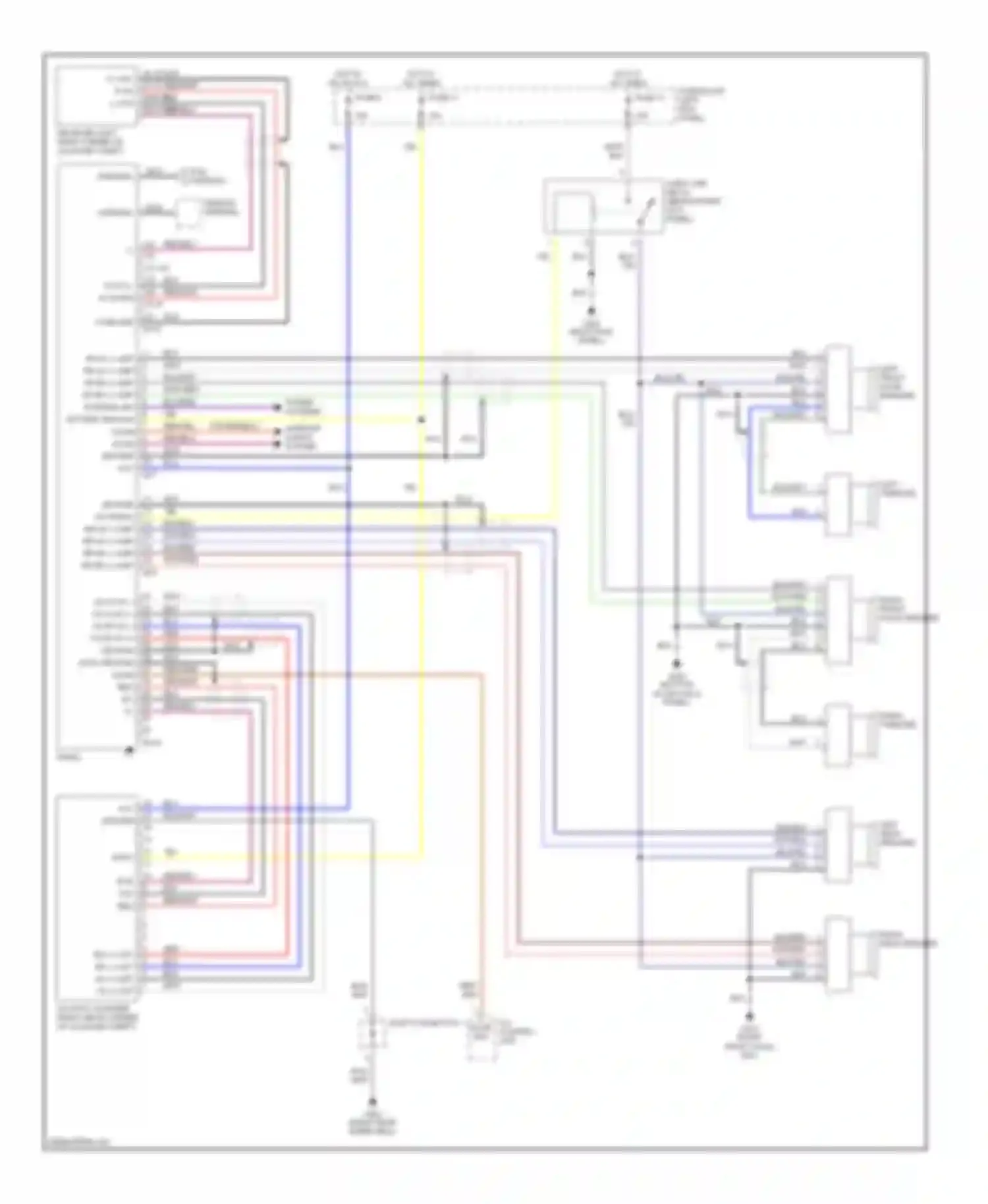 Q45 Infiniti I (1989-1996): Radio circuits