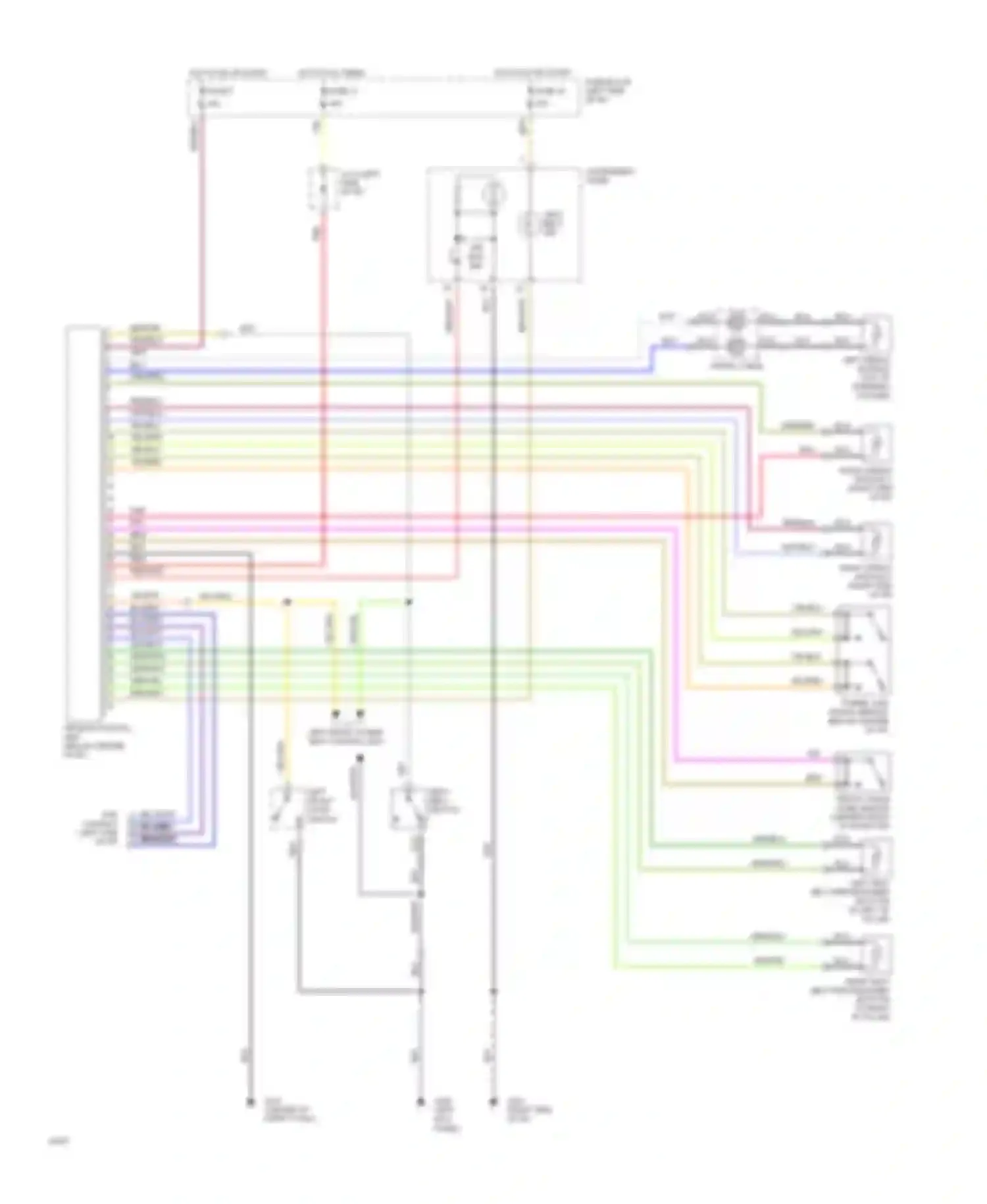 Q45 Infiniti I (1989-1996): Supplemental restraint circuit