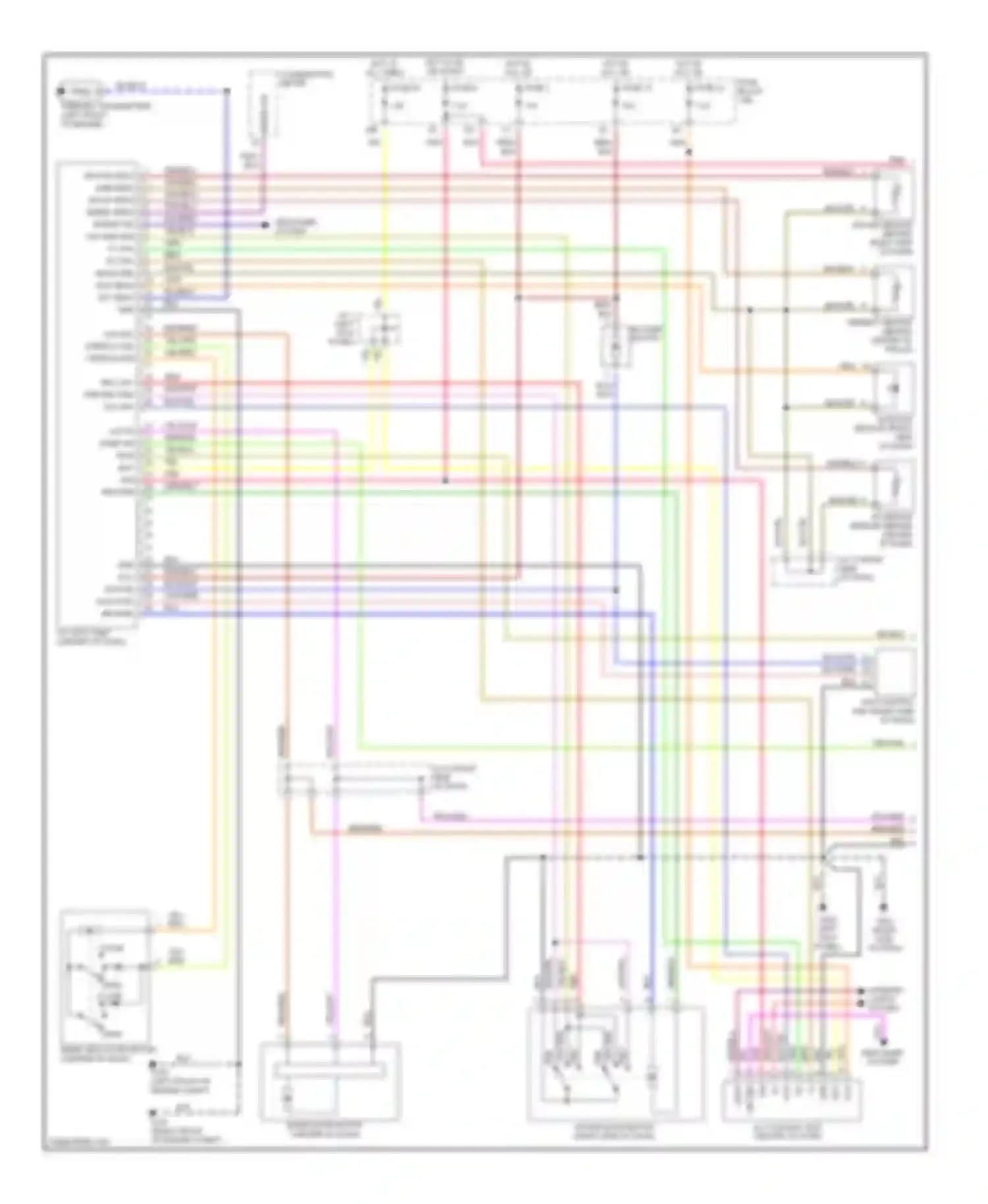 Q45 Infiniti II (1996-2001): Automatic a/c circuit (1 of 2)