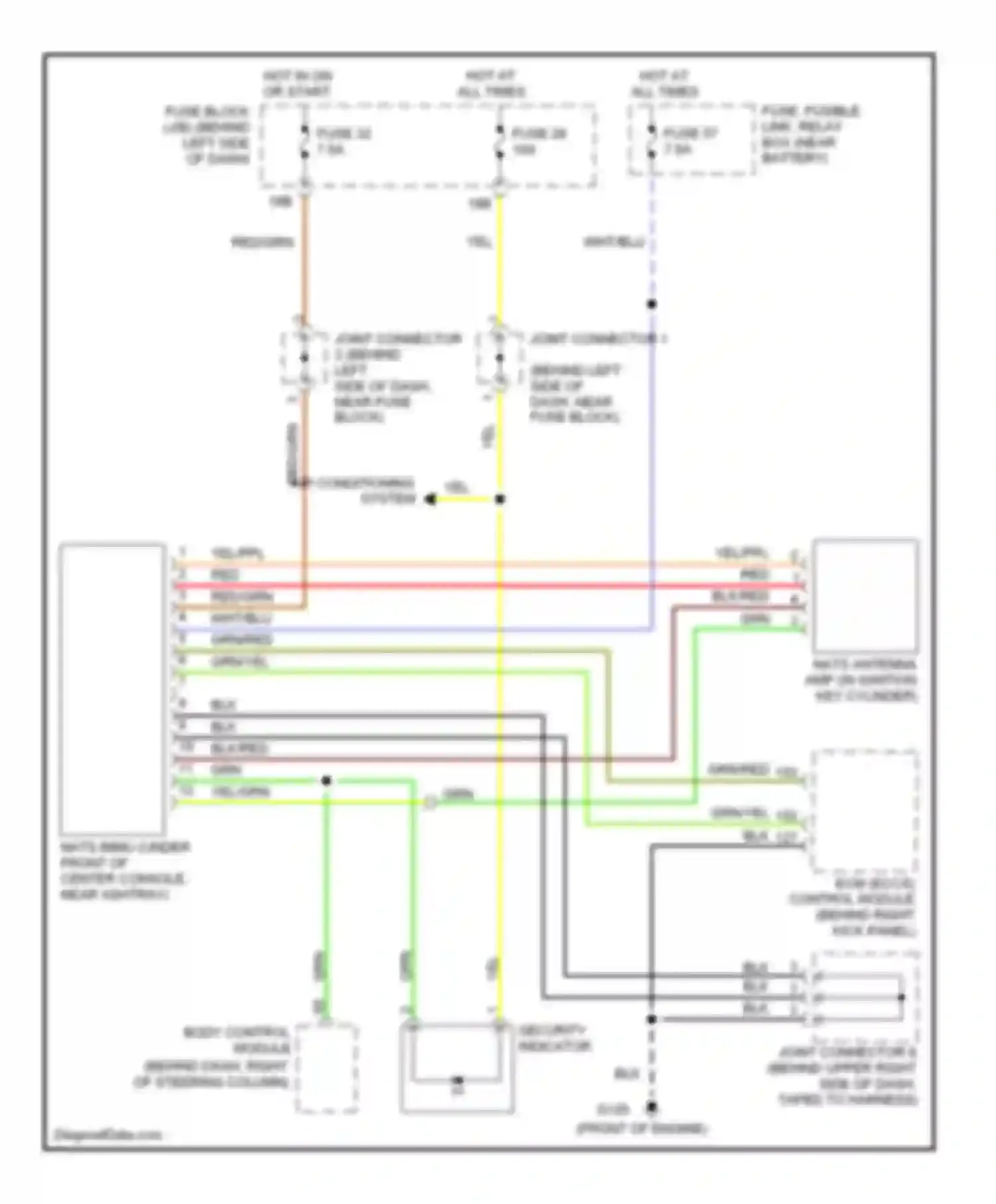 Q45 Infiniti II (1996-2001): Immobilizer circuit (nats)