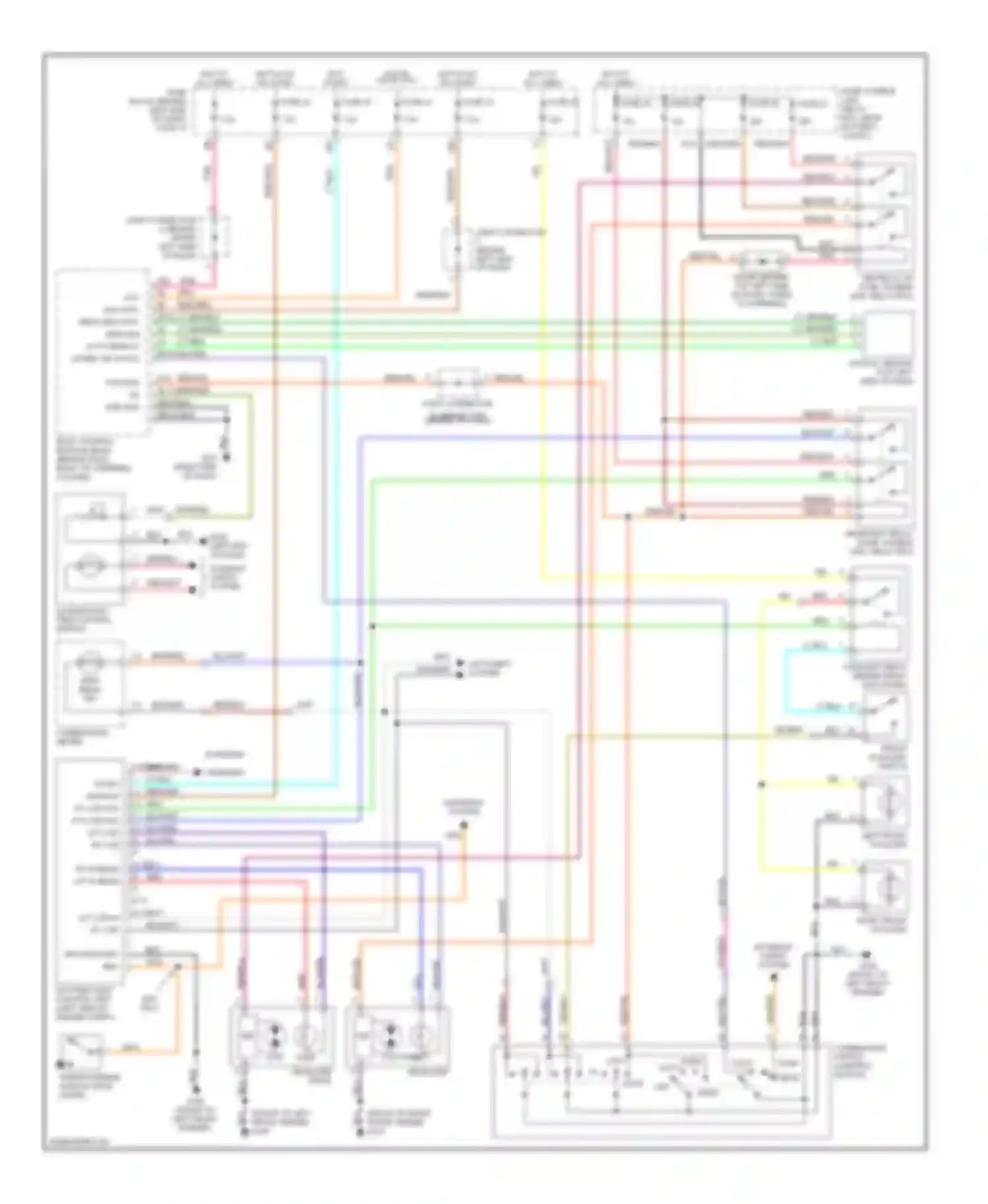 Q45 Infiniti II (1996-2001): Headlight circuit, with drl, with xenon lamps