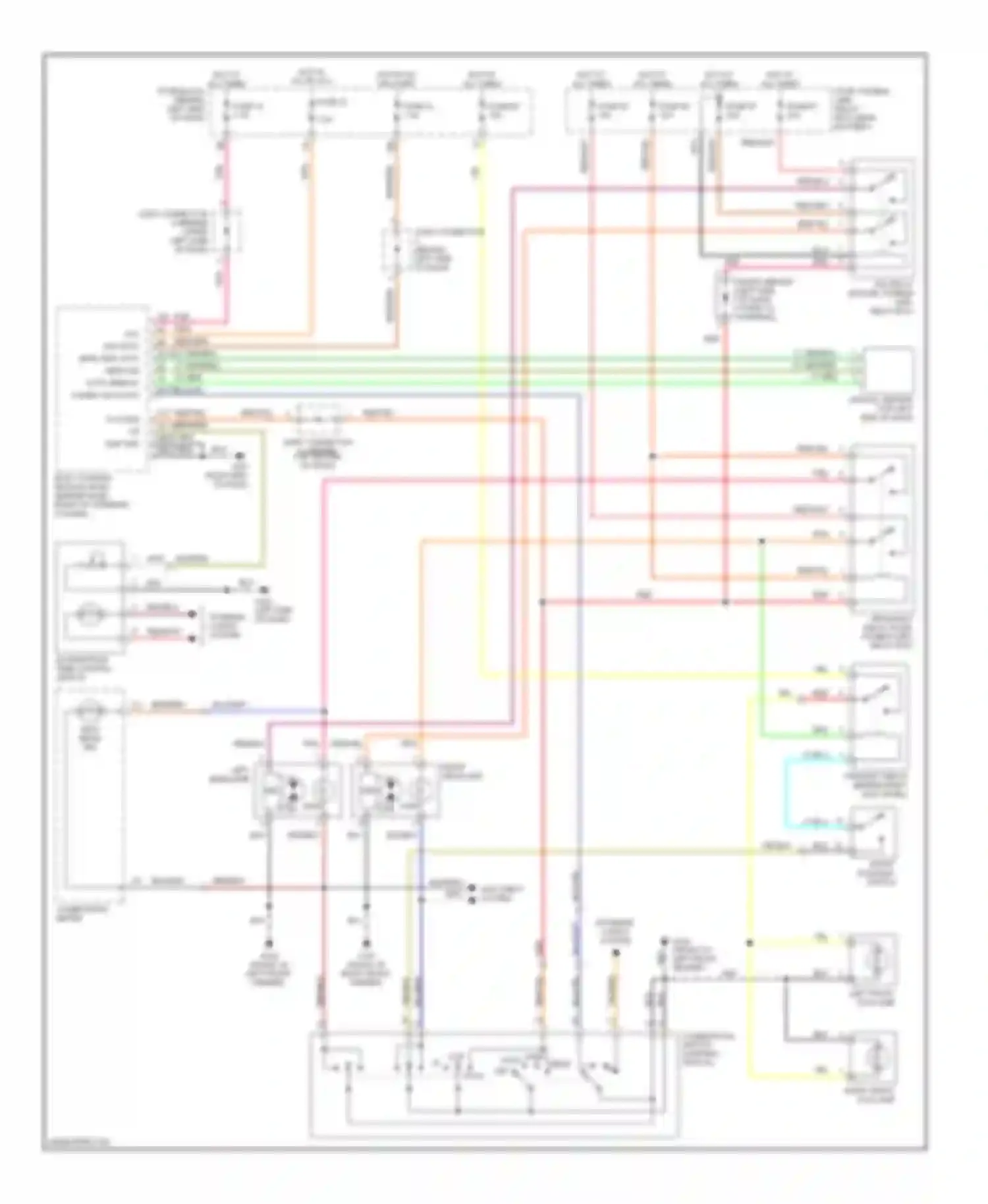 Q45 Infiniti II (1996-2001): Headlight circuit, without drl, with xenon lamps