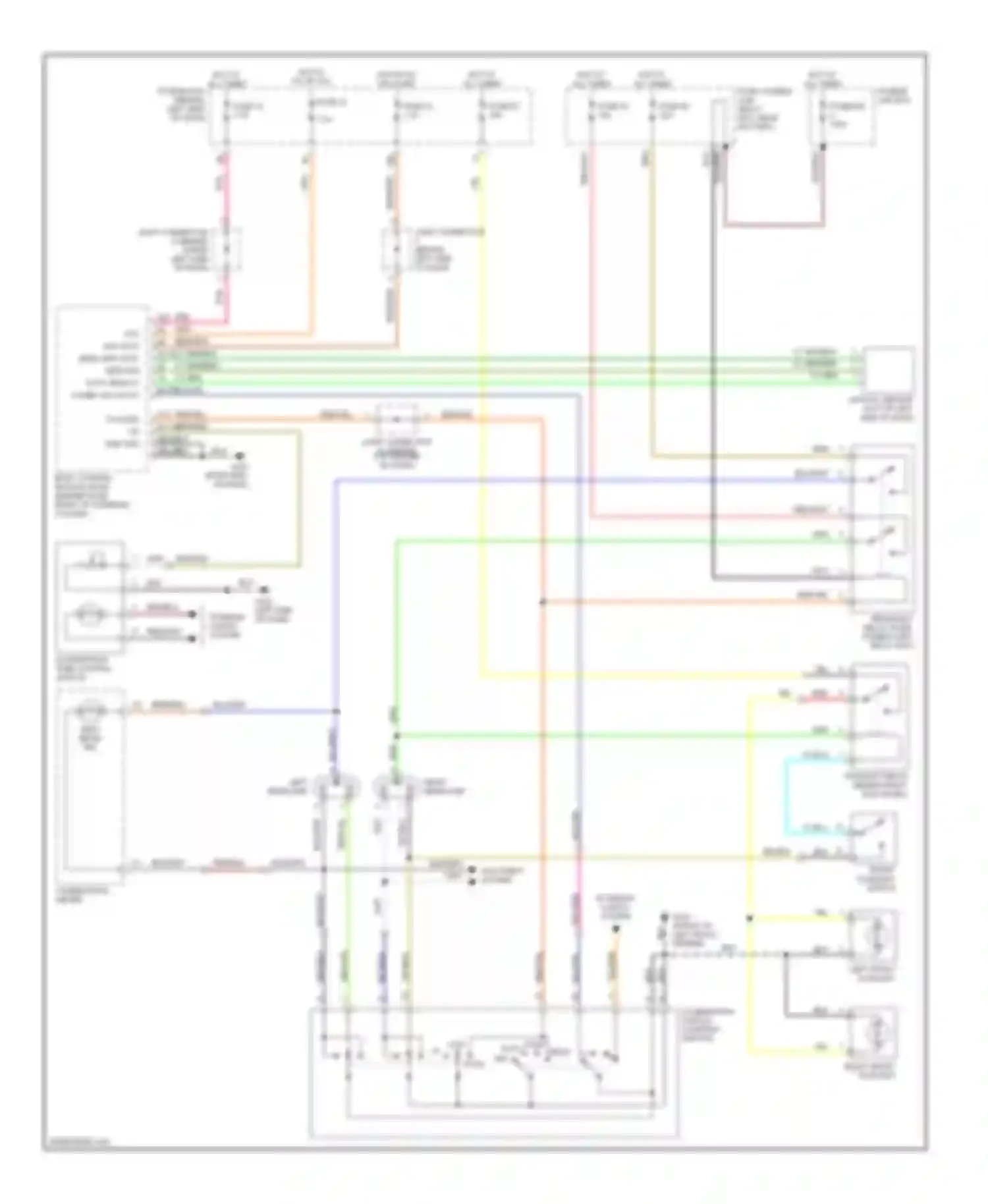 Q45 Infiniti II (1996-2001): Headlight circuit, without drl, without xenon lamps