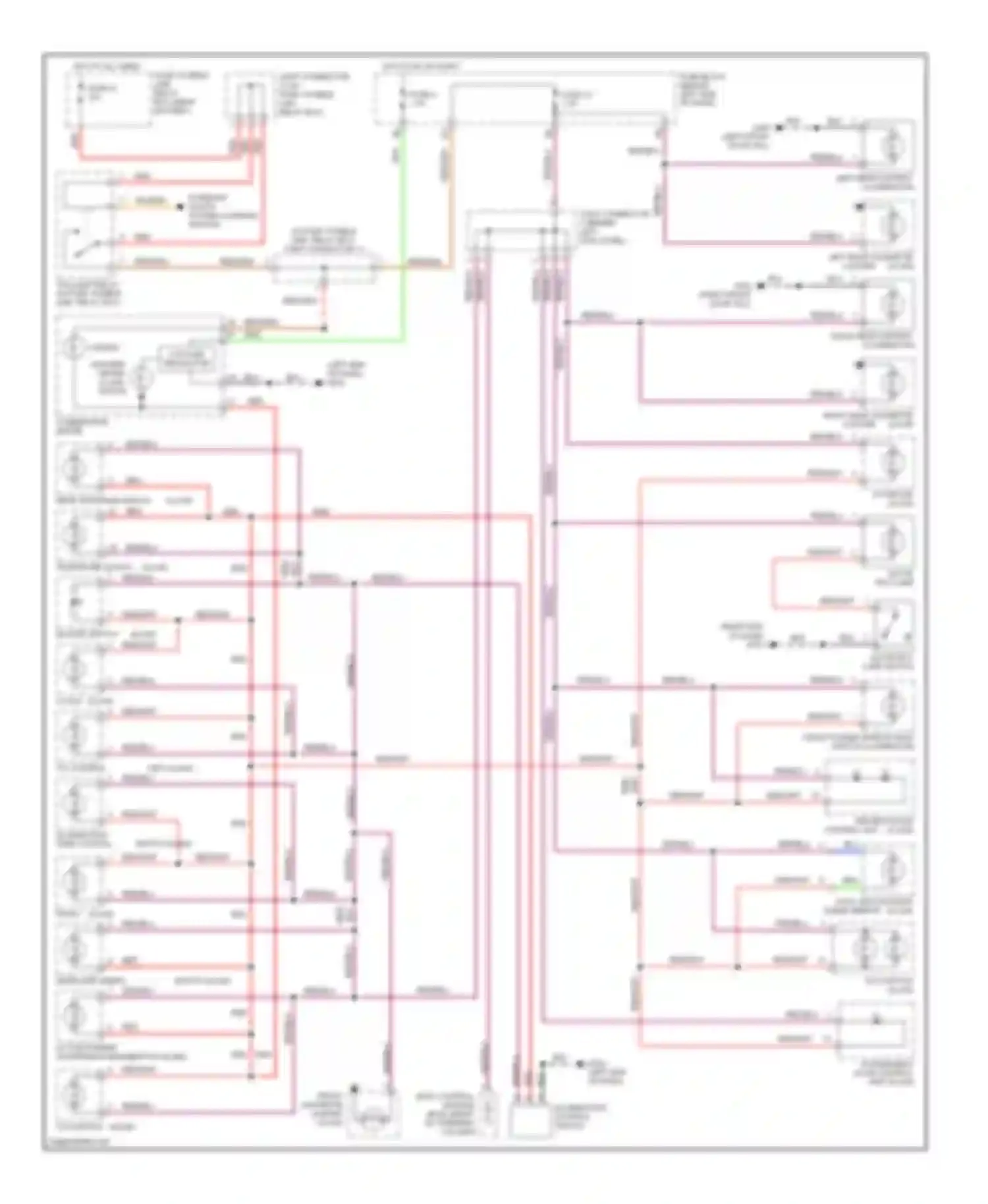 Q45 Infiniti II (1996-2001): Instrument illumination circuit