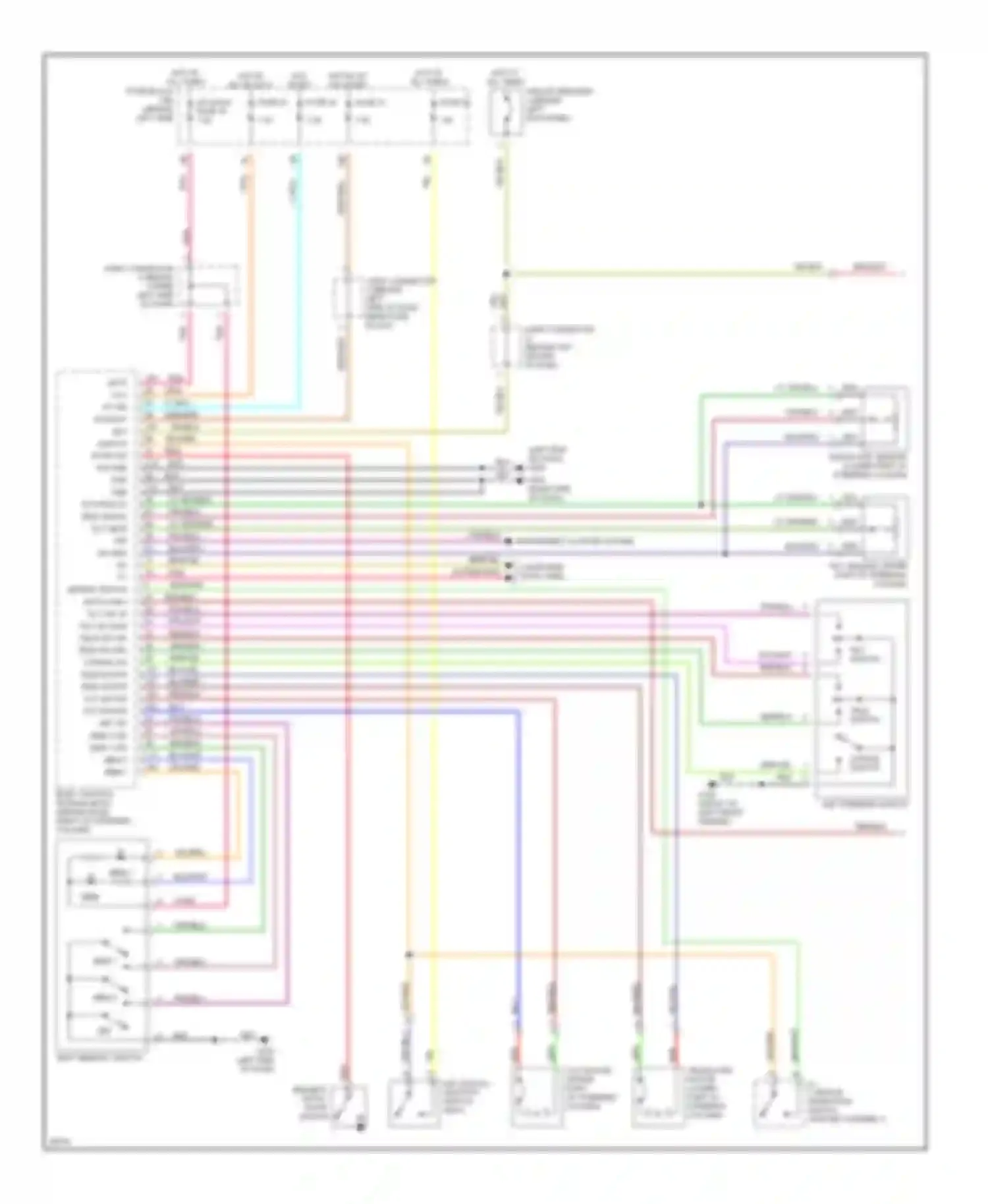 Q45 Infiniti II (1996-2001): Memory system circuits (1 of 2)