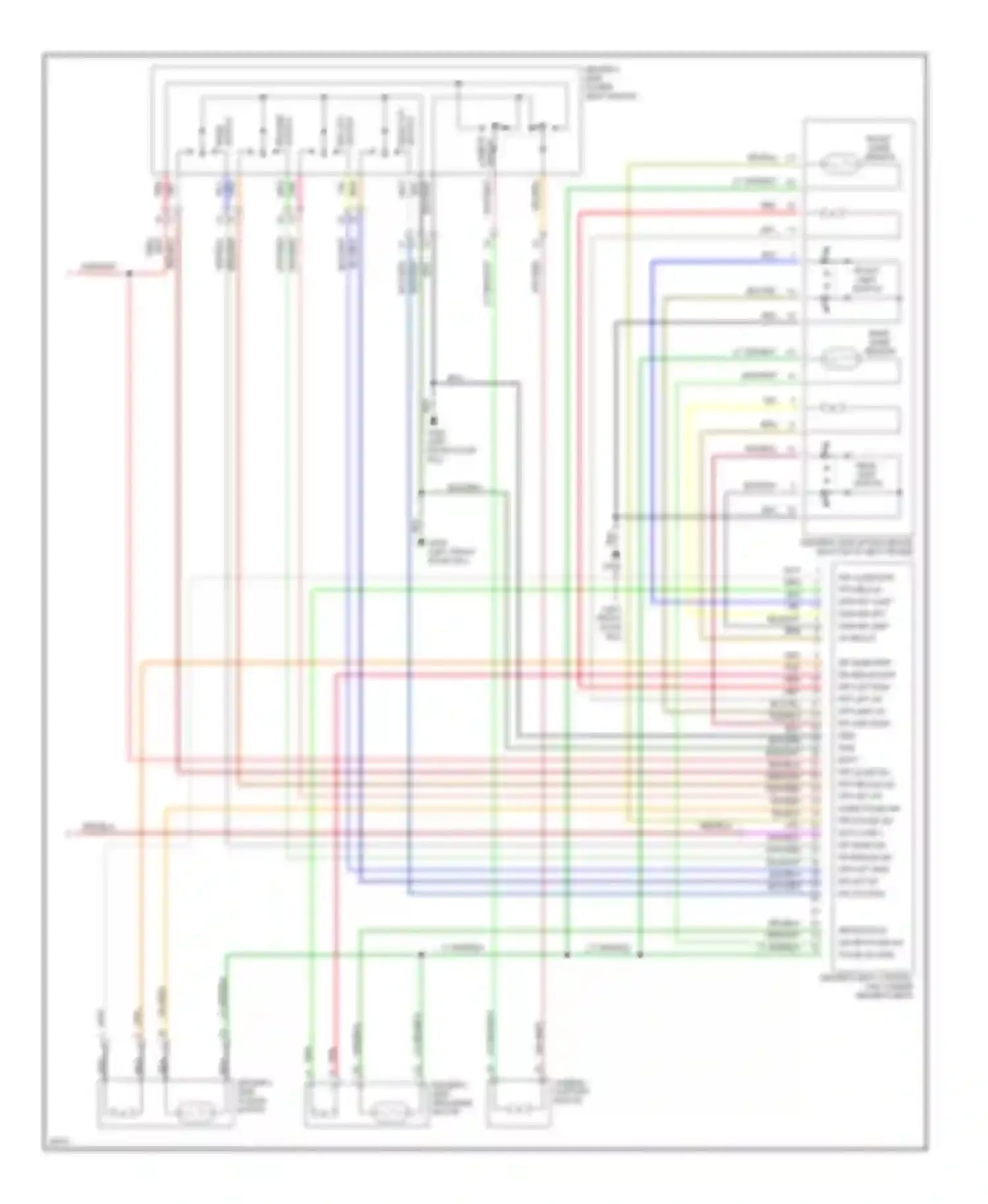 Q45 Infiniti II (1996-2001): Memory system circuits (2 of 2)