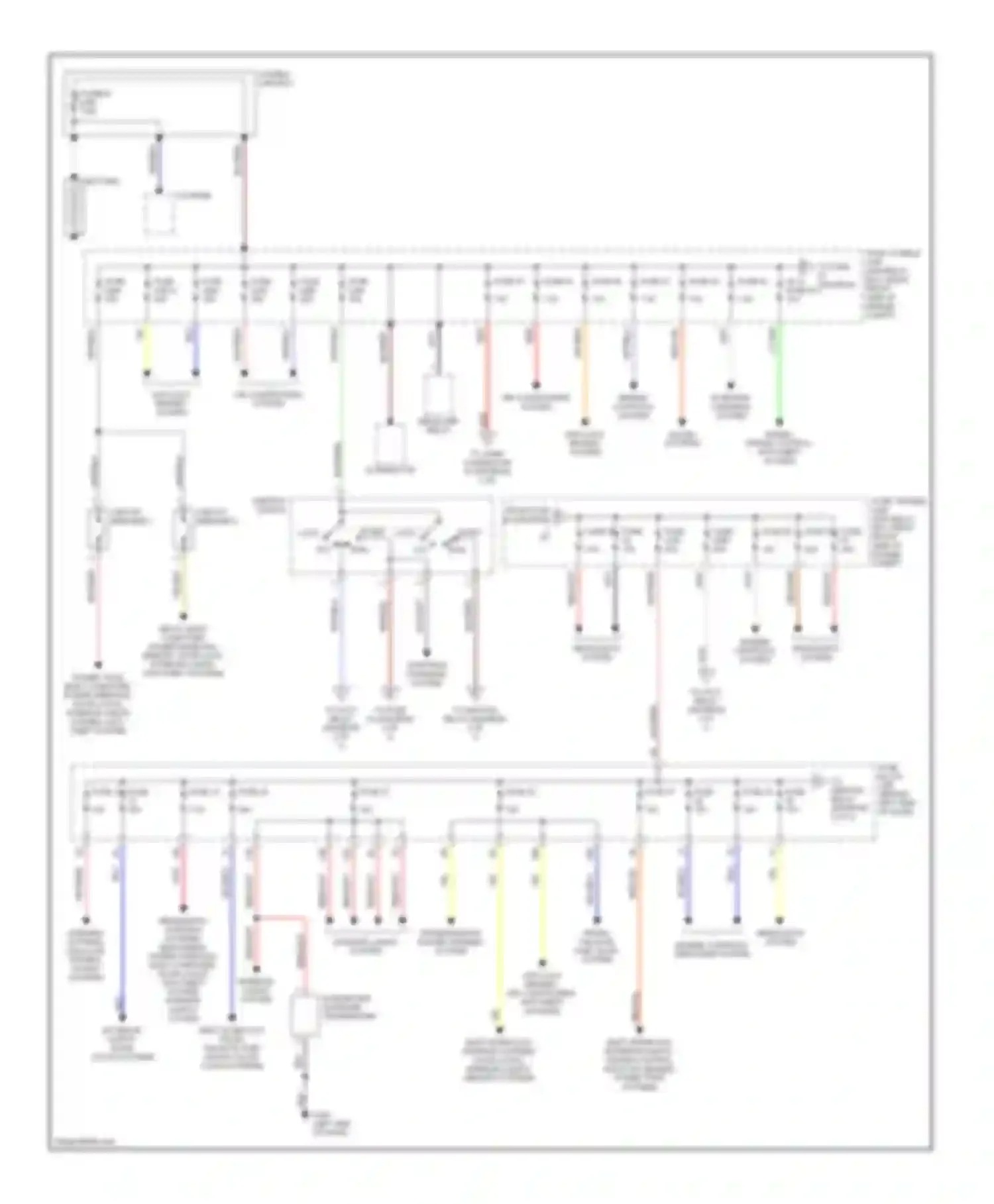 Q45 Infiniti II (1996-2001): Power distribution circuit (1 of 3)