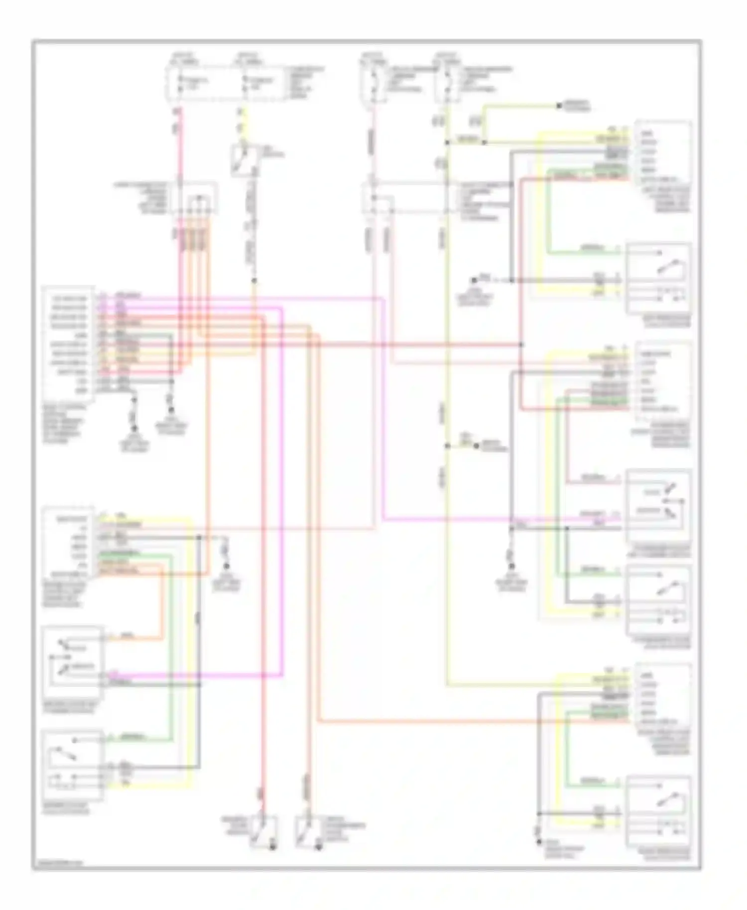Q45 Infiniti II (1996-2001): Door lock circuit