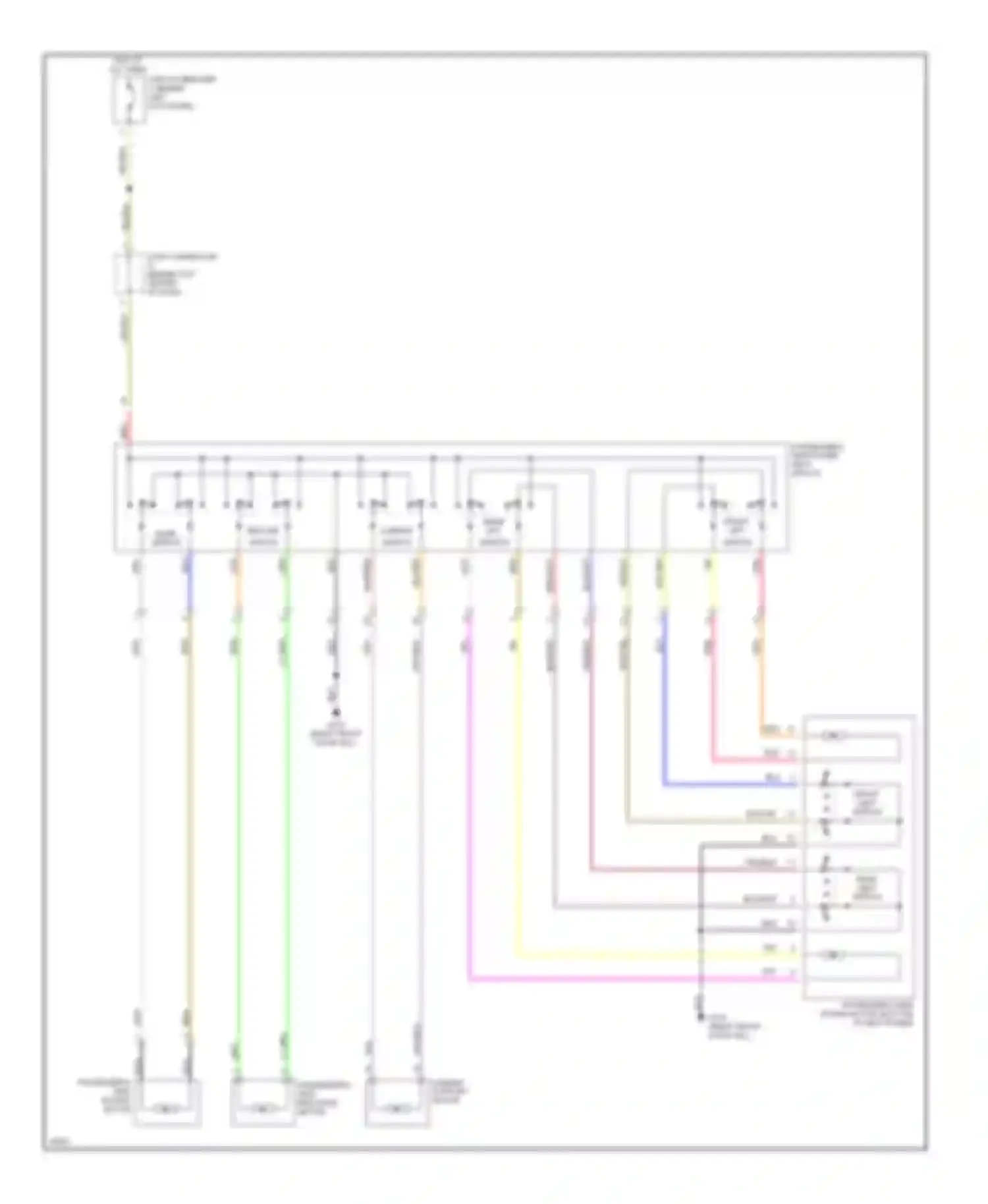 Q45 Infiniti II (1996-2001): Passenger power seat circuit