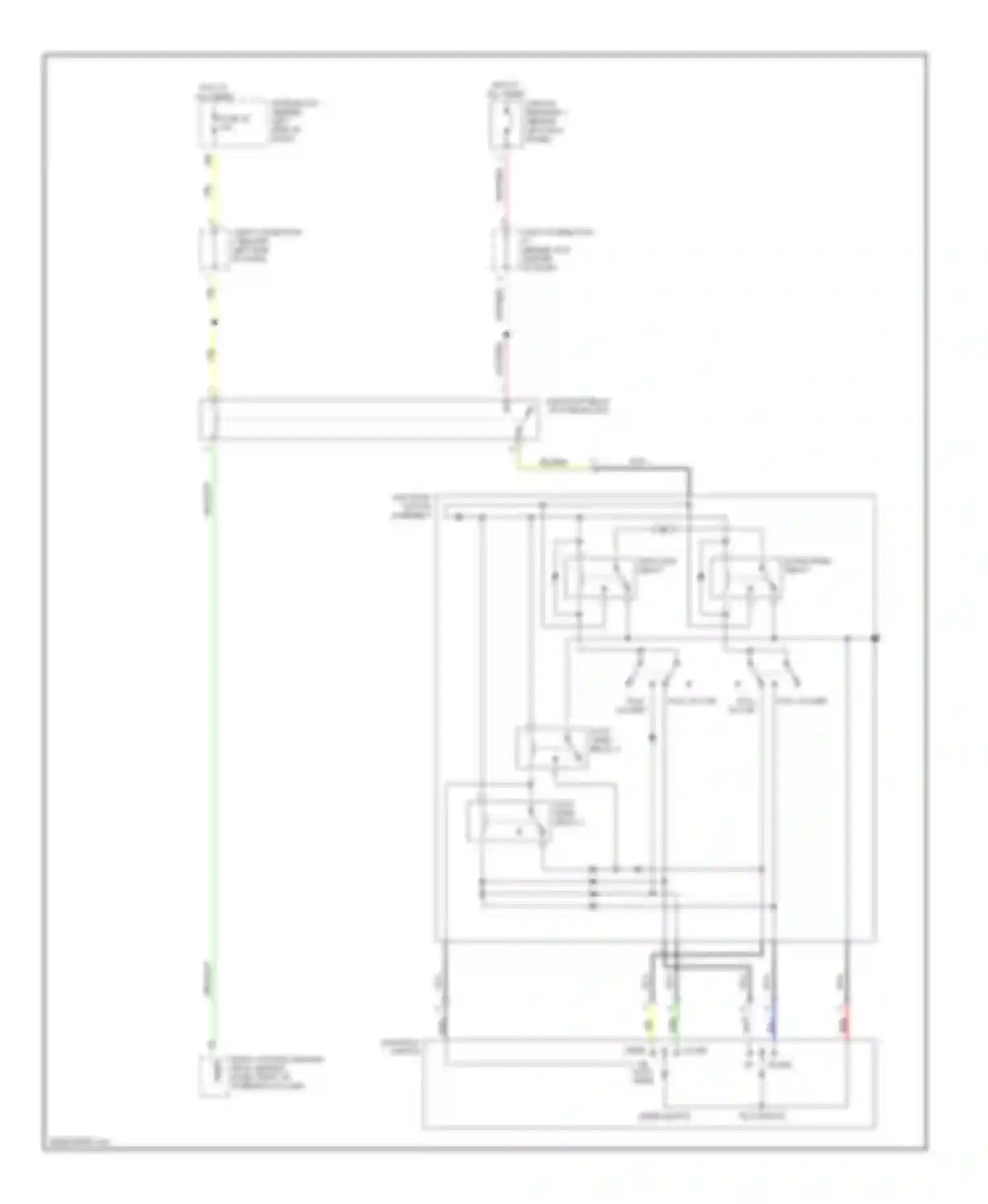 Q45 Infiniti II (1996-2001): Power top/sunroof circuits