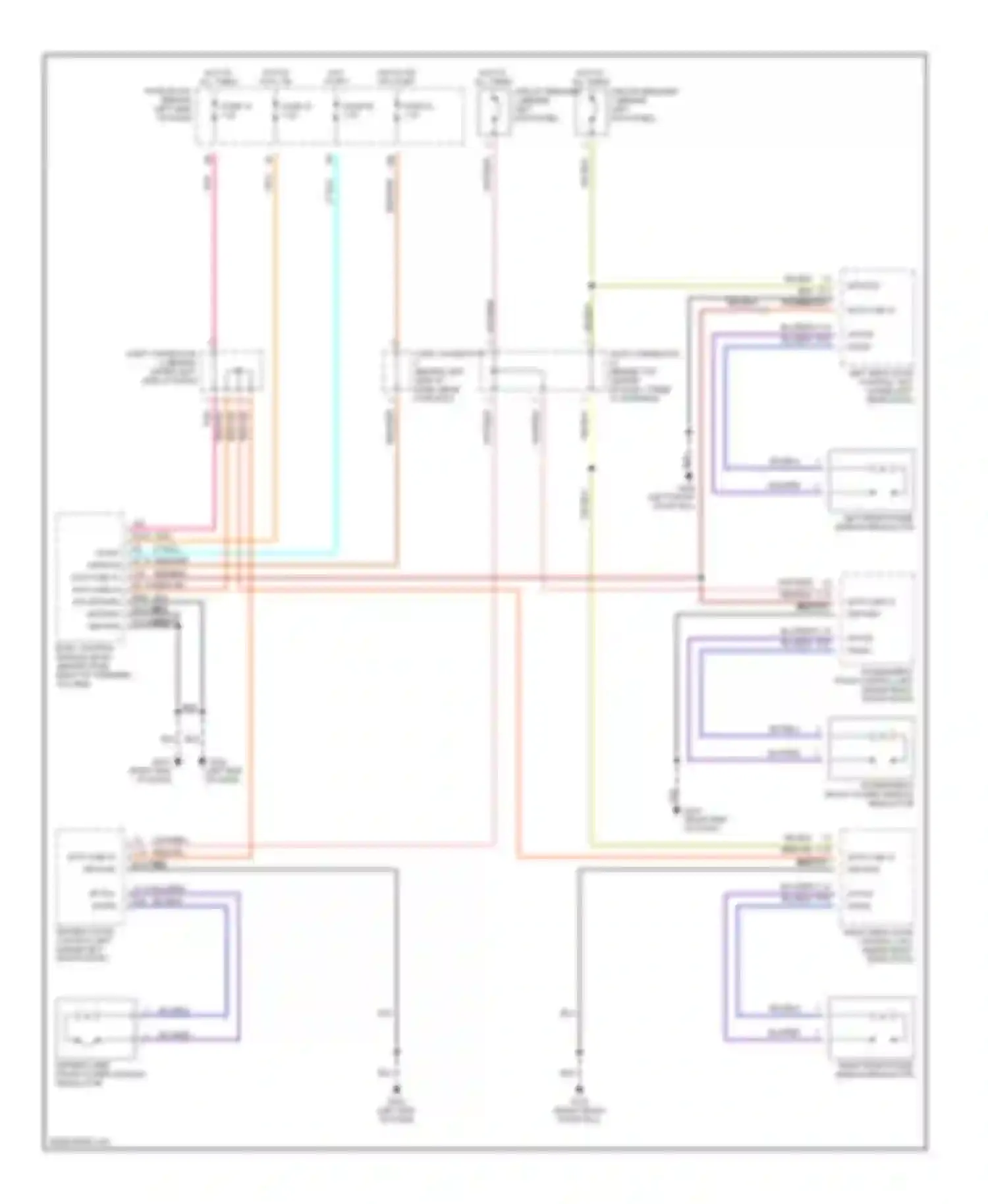 Q45 Infiniti II (1996-2001): Power window circuit