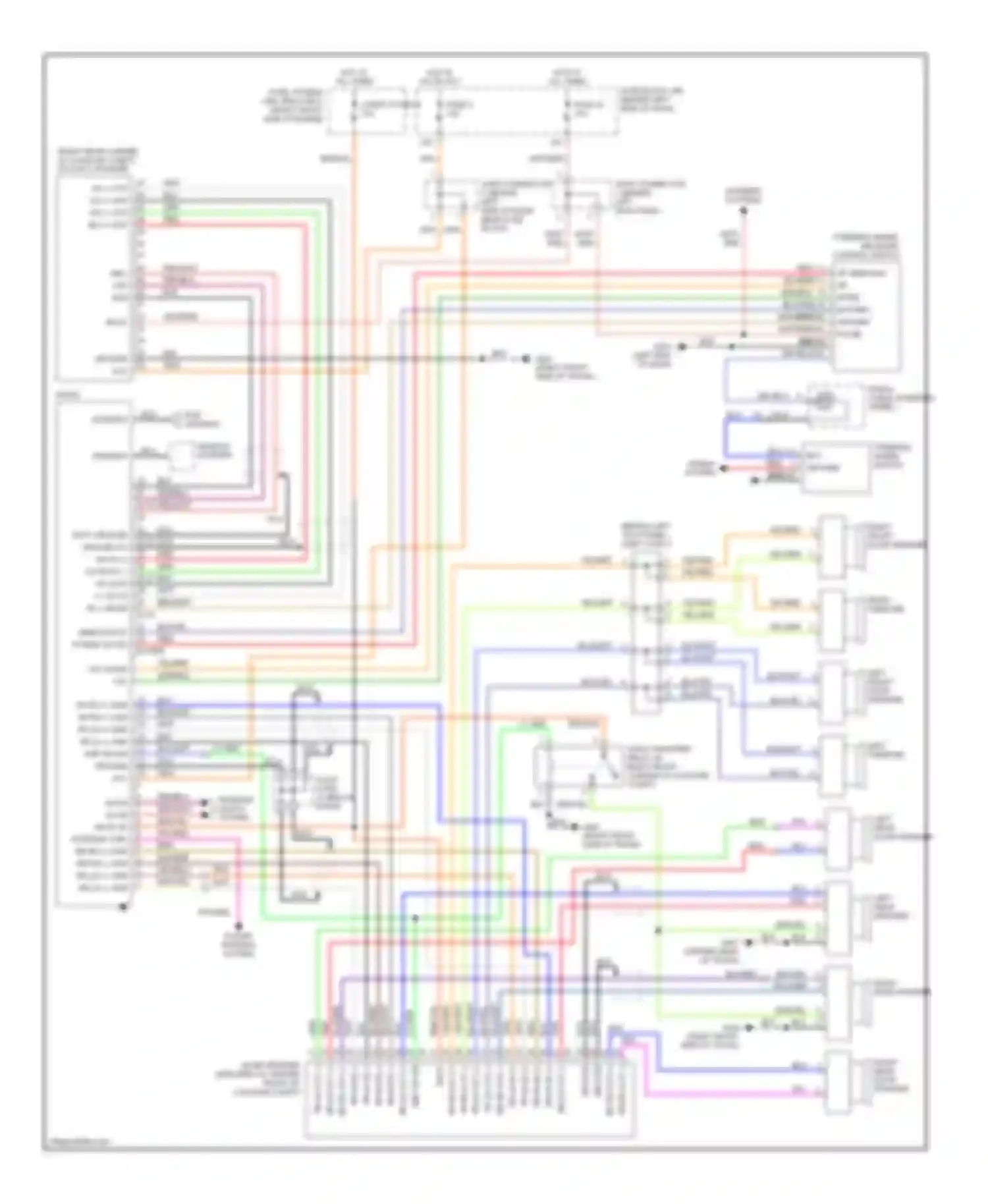 Q45 Infiniti II (1996-2001): Radio circuits
