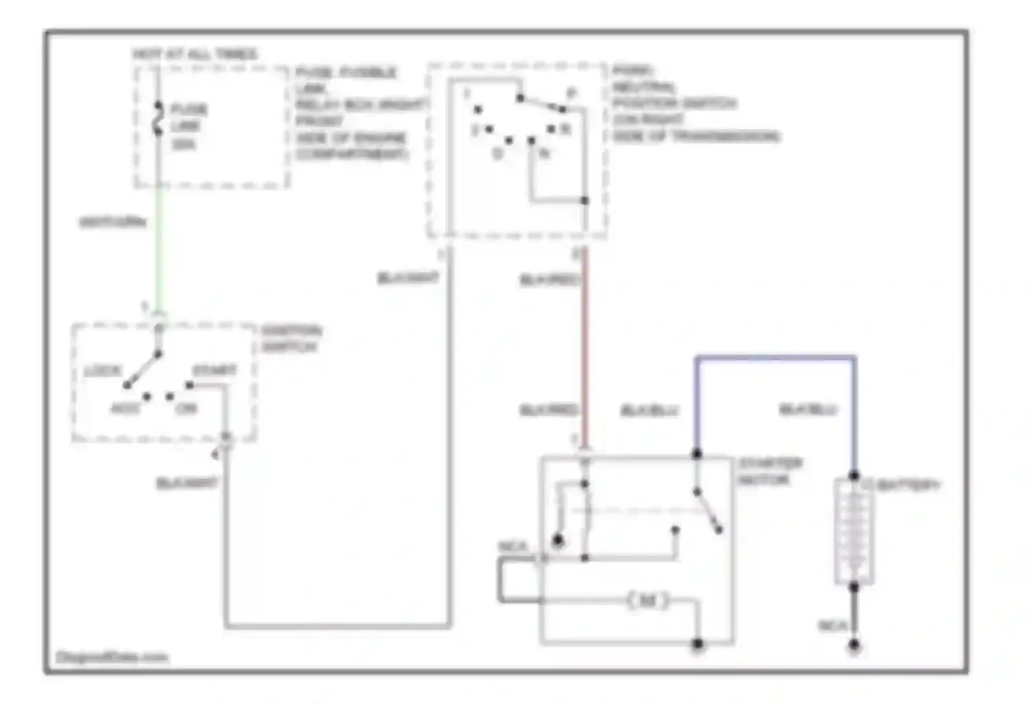 Q45 Infiniti II (1996-2001): Starting circuit