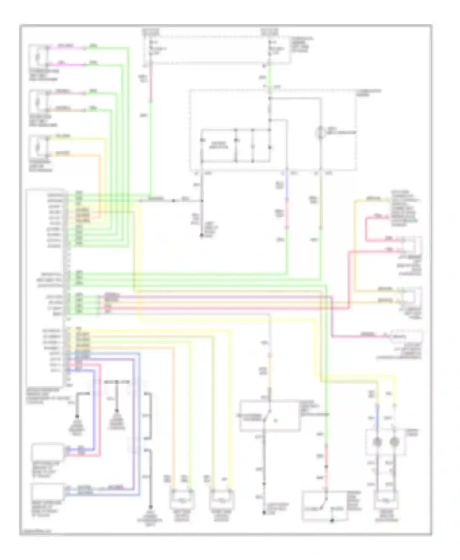 Q45 Infiniti II (1996-2001): Supplemental restraint circuit