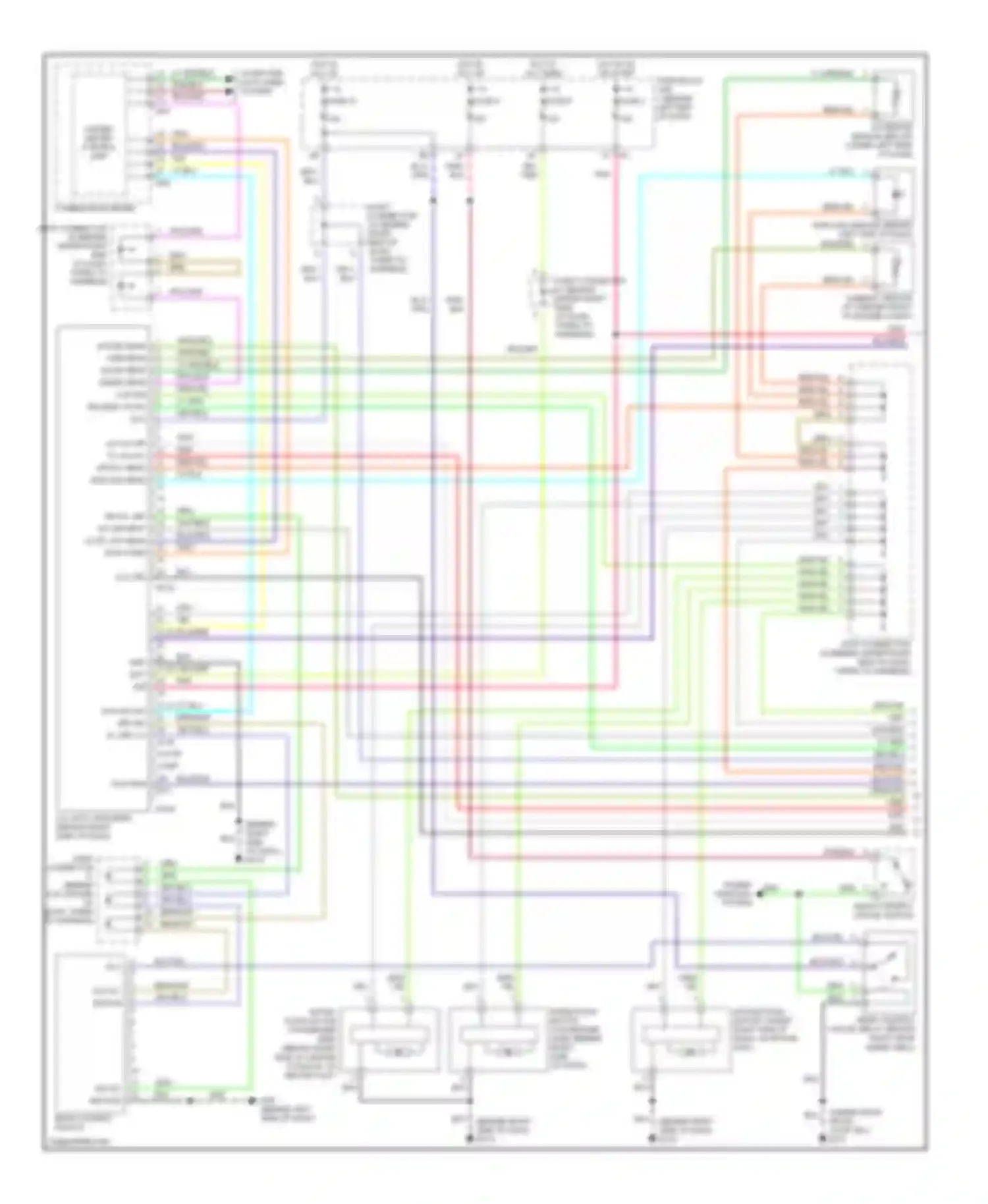 Q45 Infiniti III (2001-2006): Automatic a/c circuit (1 of 2)