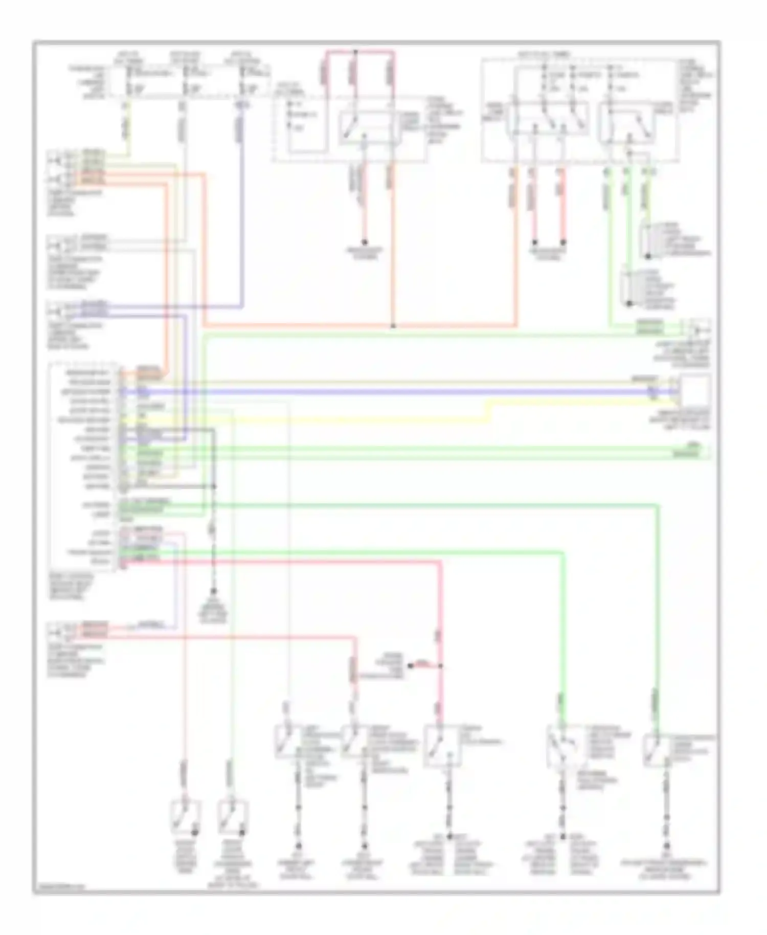 Q45 Infiniti III (2001-2006): Forced entry circuit (1 of 2)