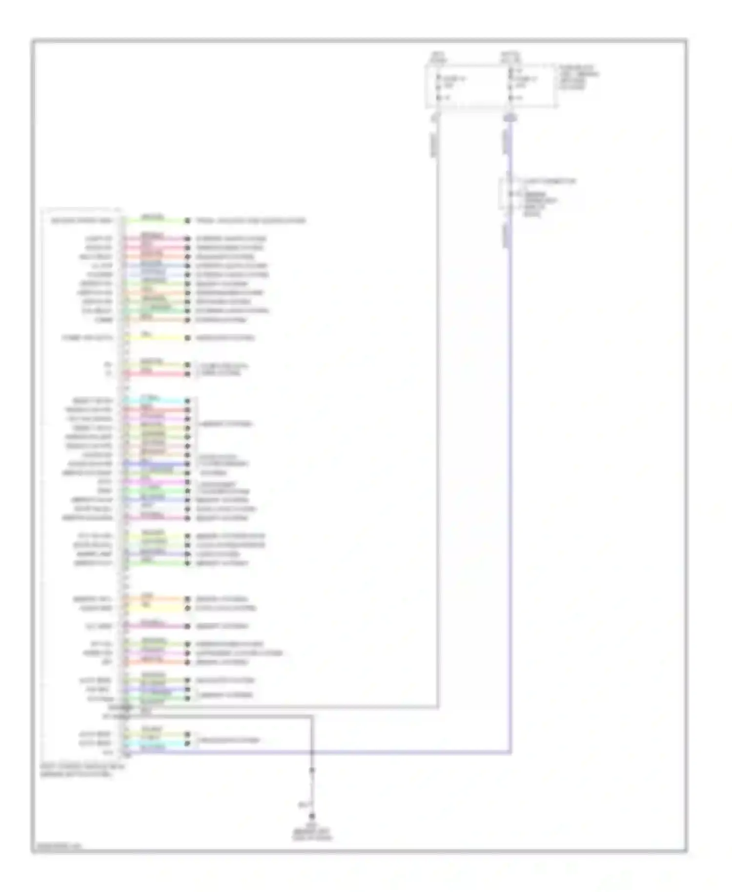 Q45 Infiniti III (2001-2006): Body control modules circuit (1 of 2)