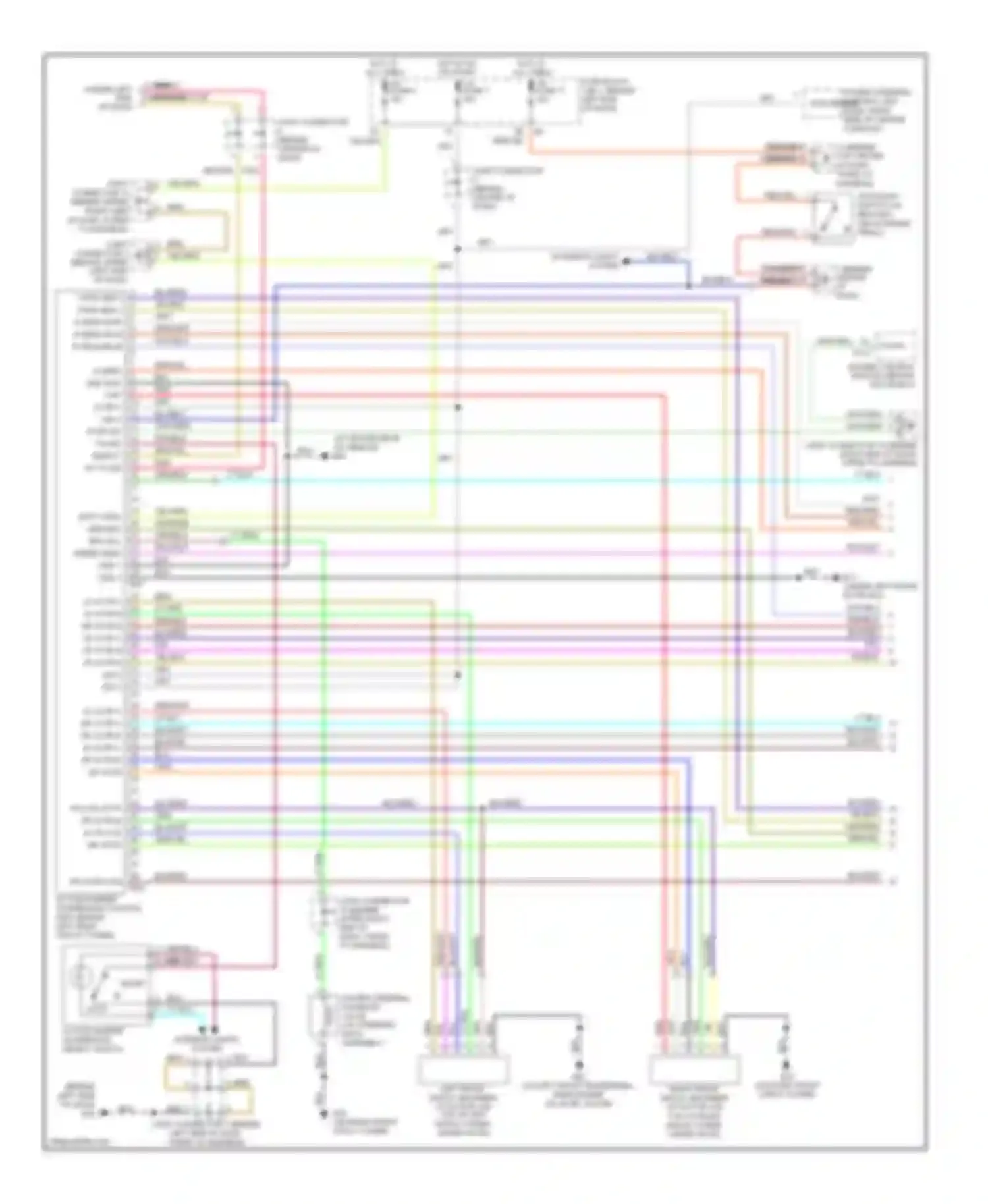 Q45 Infiniti III (2001-2006): Electronic suspension circuit (1 of 2)