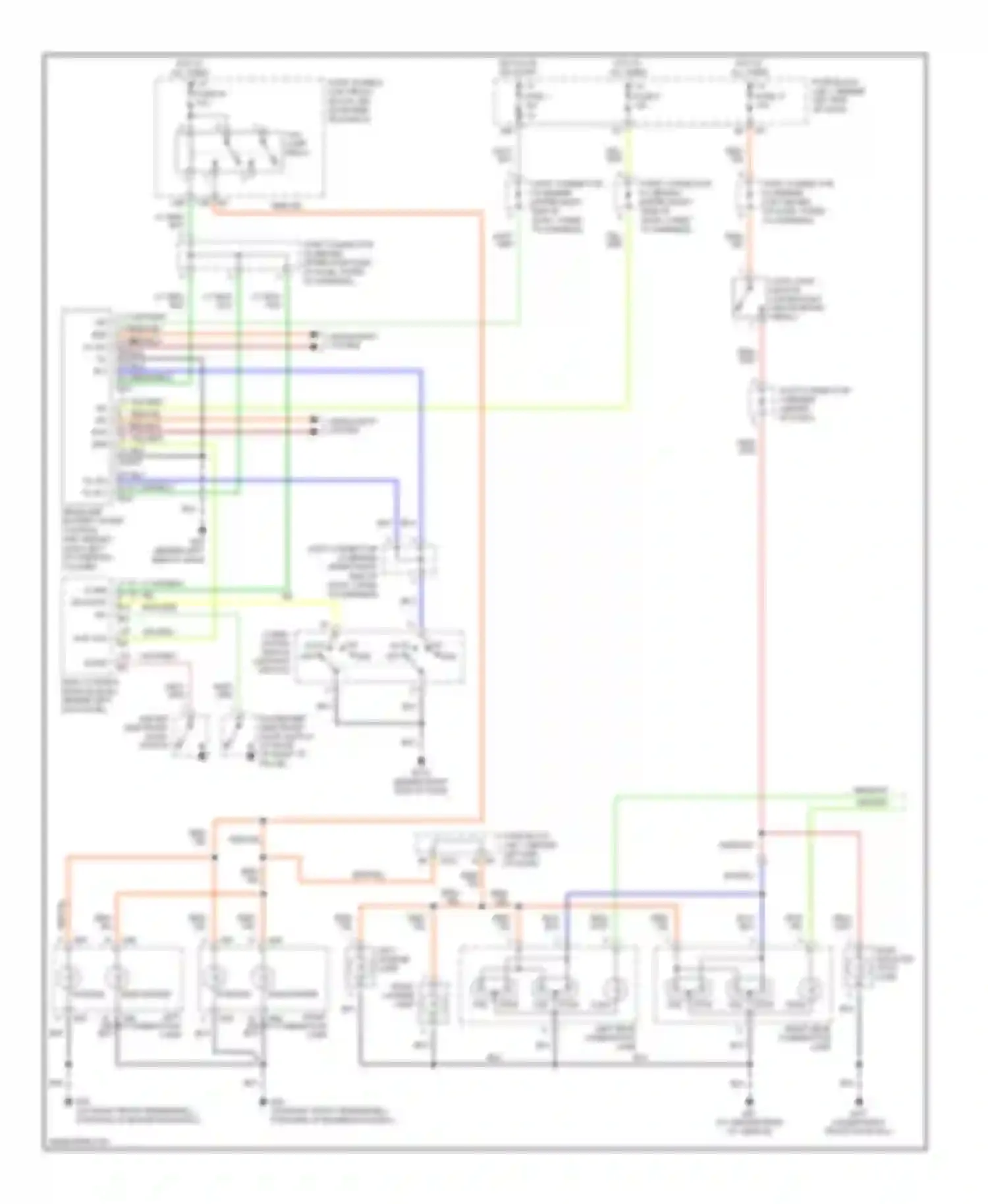 Q45 Infiniti III (2001-2006): Exterior lamps circuit (1 of 2)