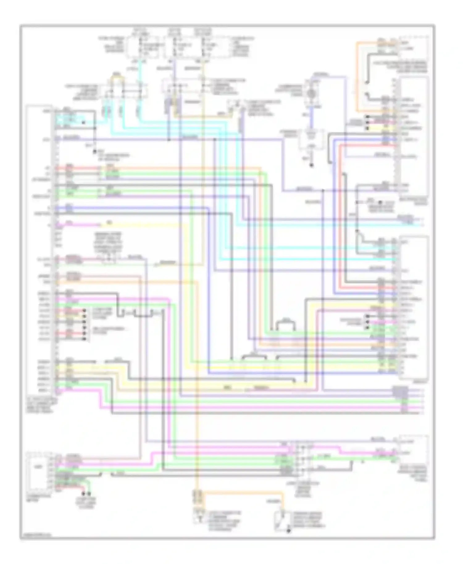 Q45 Infiniti III (2001-2006): Vehicle information system circuit, with navigation (1 of 2)