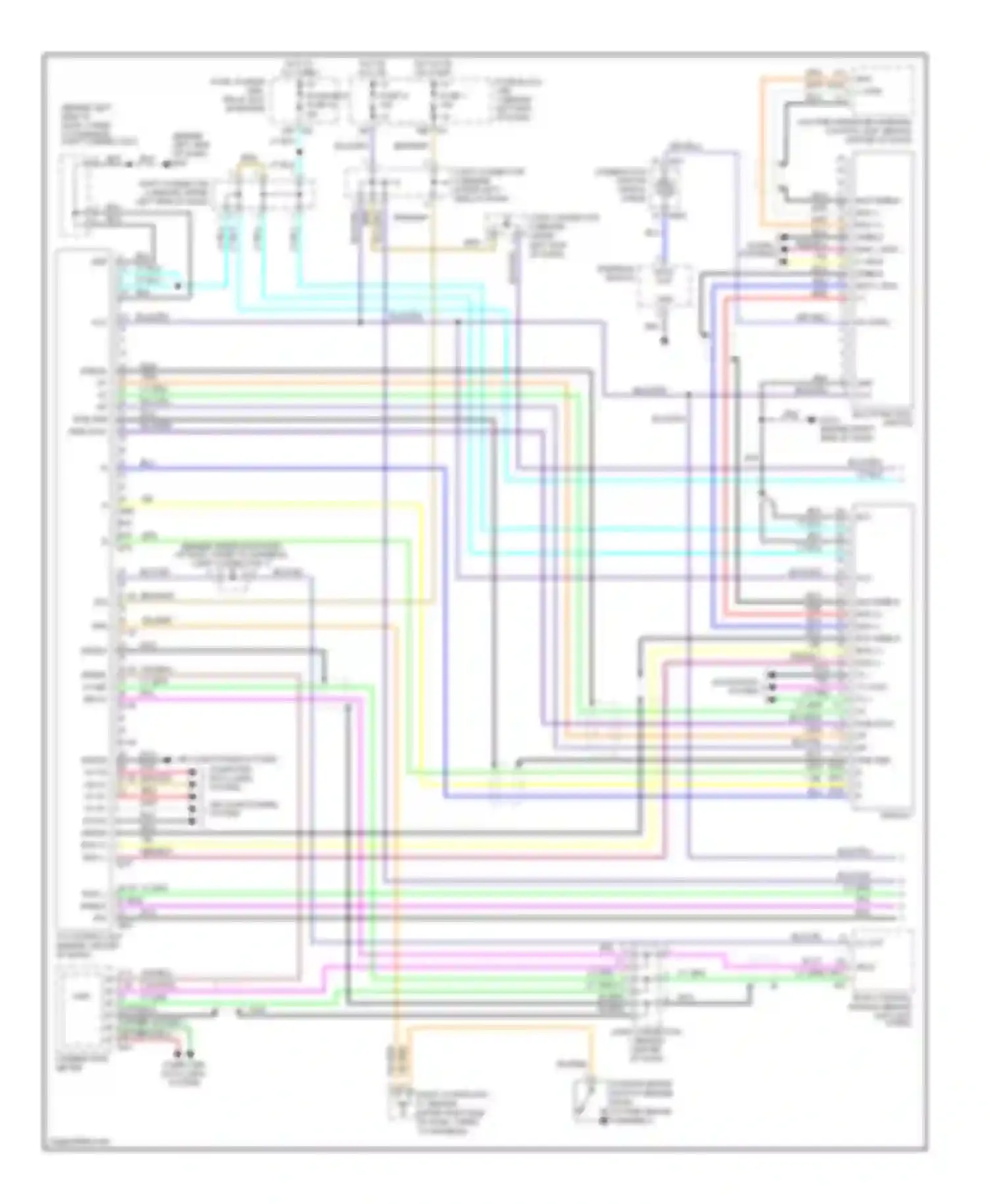 Q45 Infiniti III (2001-2006): Vehicle information system circuit, without navigation (1 of 2)