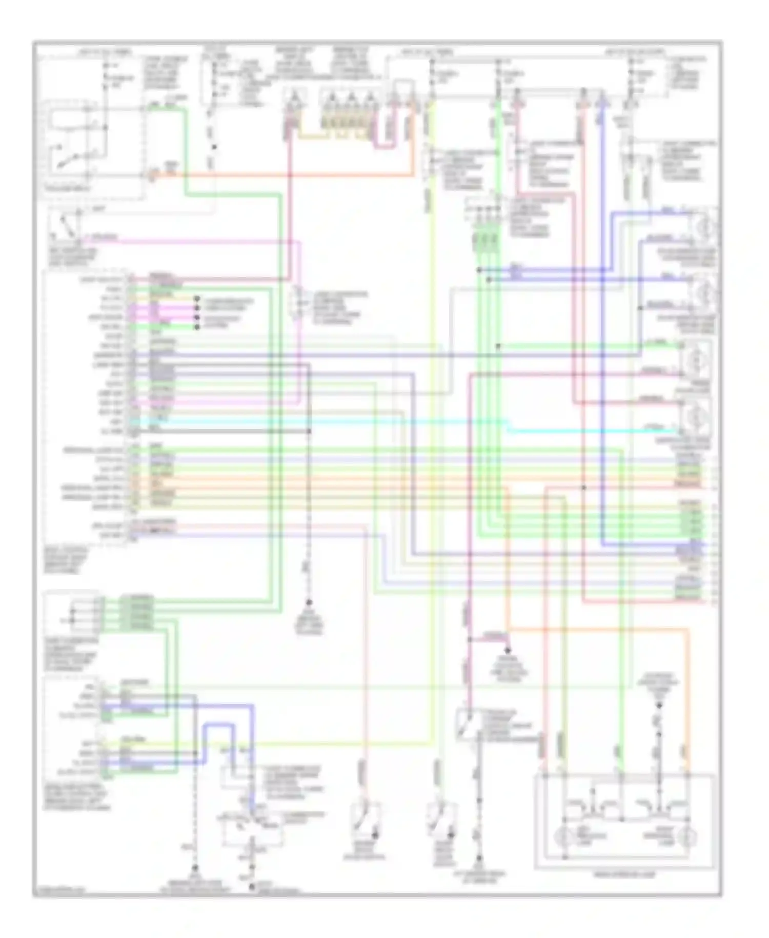 Q45 Infiniti III (2001-2006): Courtesy lamps circuit (1 of 2)
